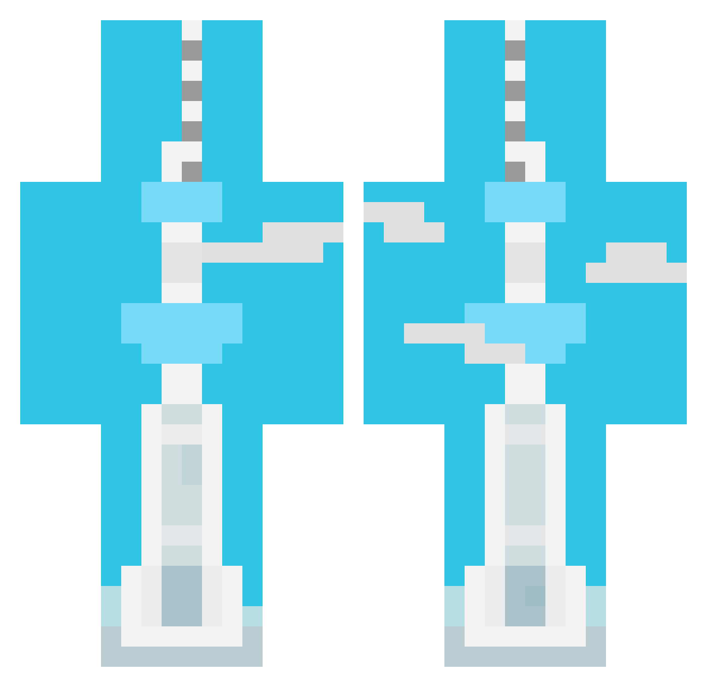 Tokyo_Skytree Minecraft skin, front and back view