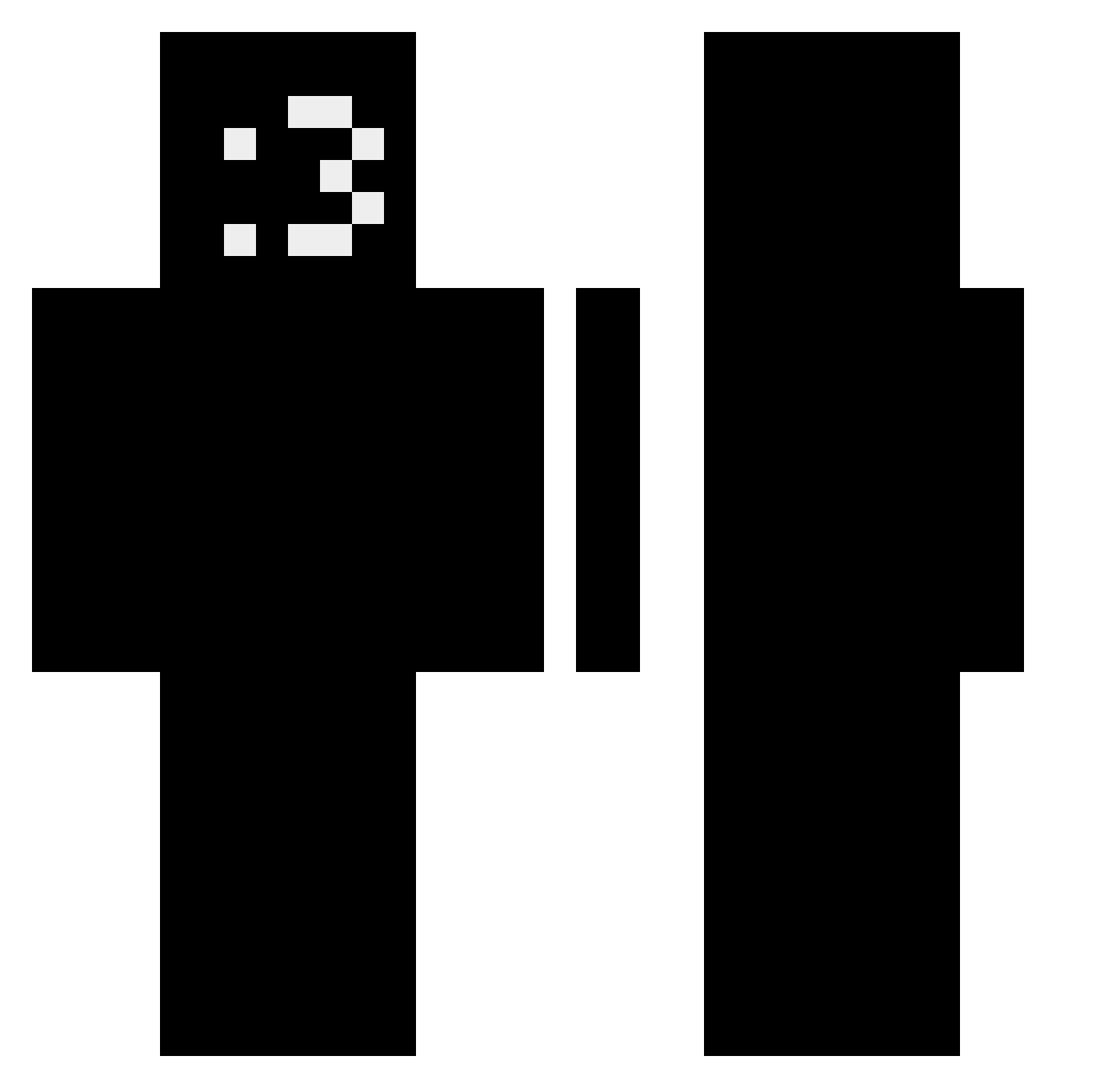 ljh0105 Minecraft skin, front and back view