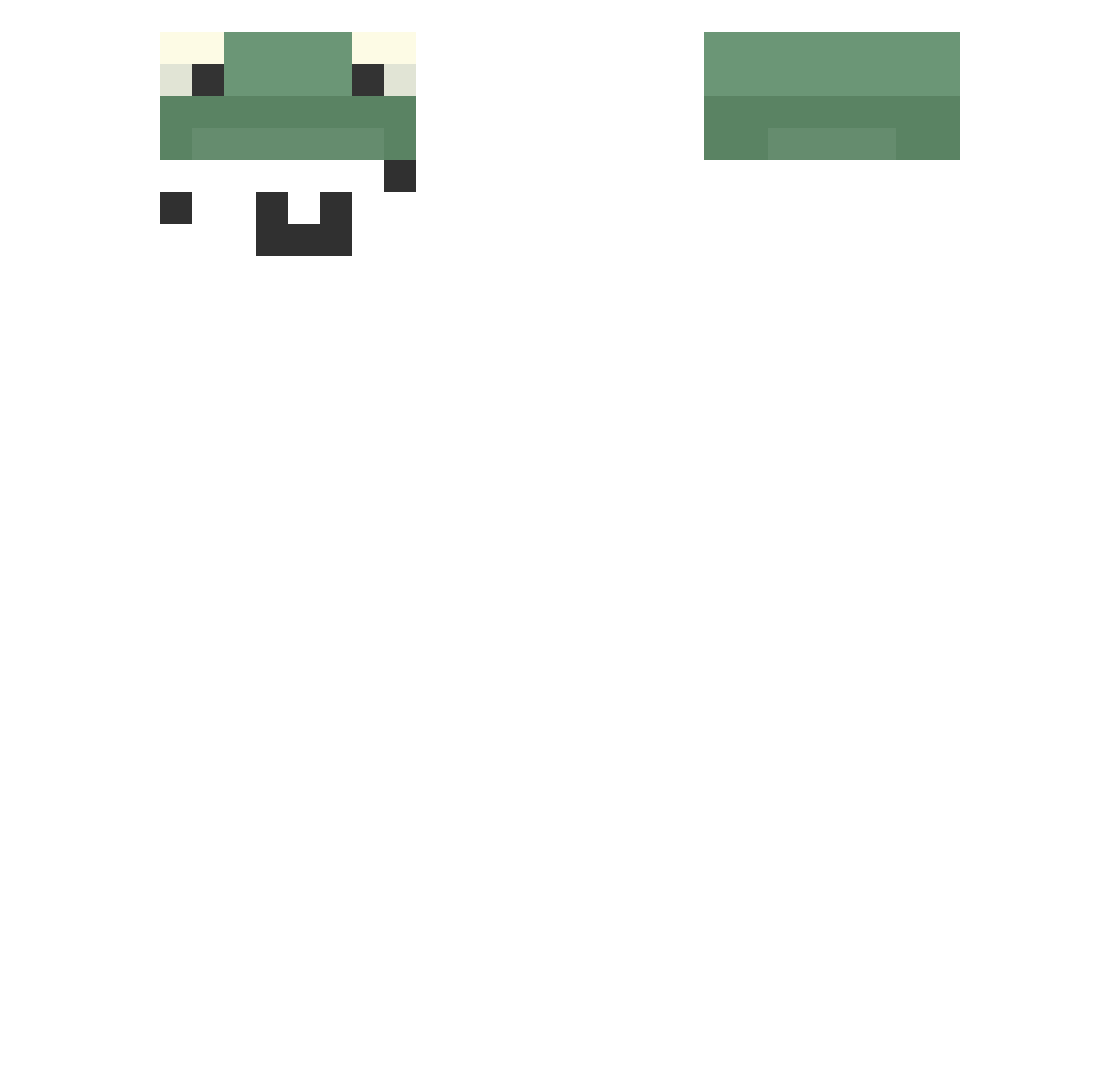 yapperton Minecraft skin, front and back view