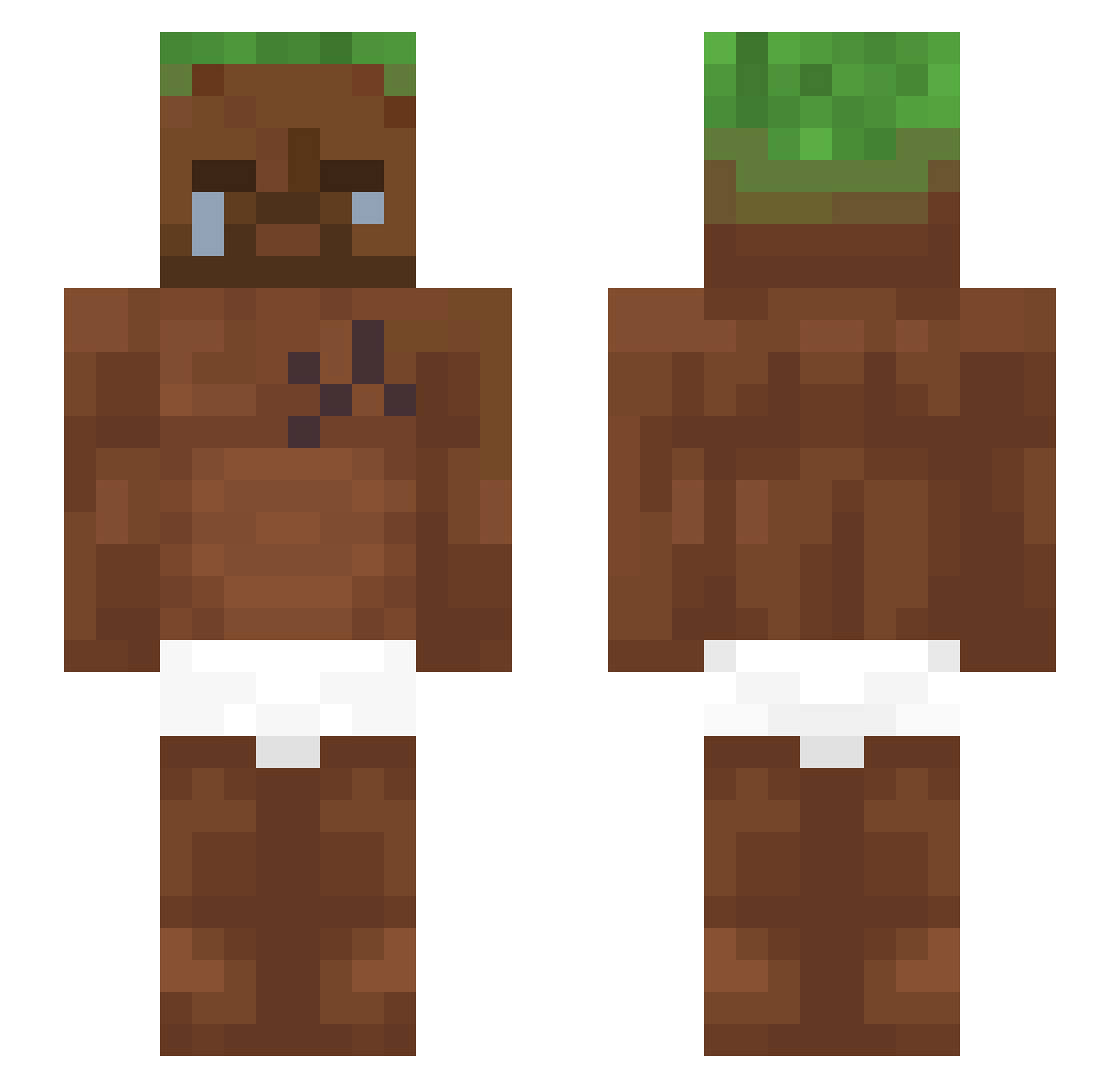 psalmss Minecraft skin, front and back view