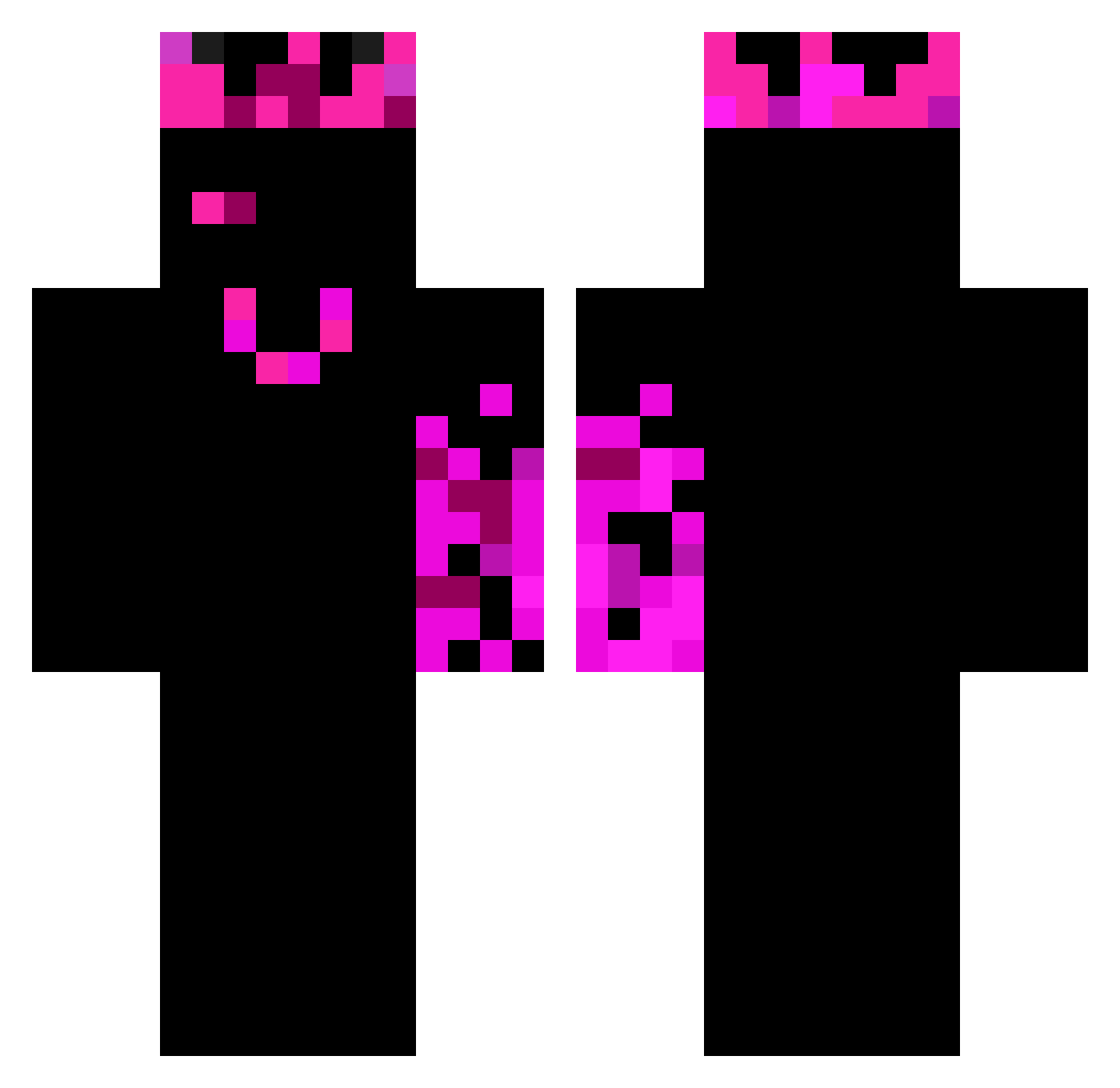 cxfcr Minecraft skin, front and back view
