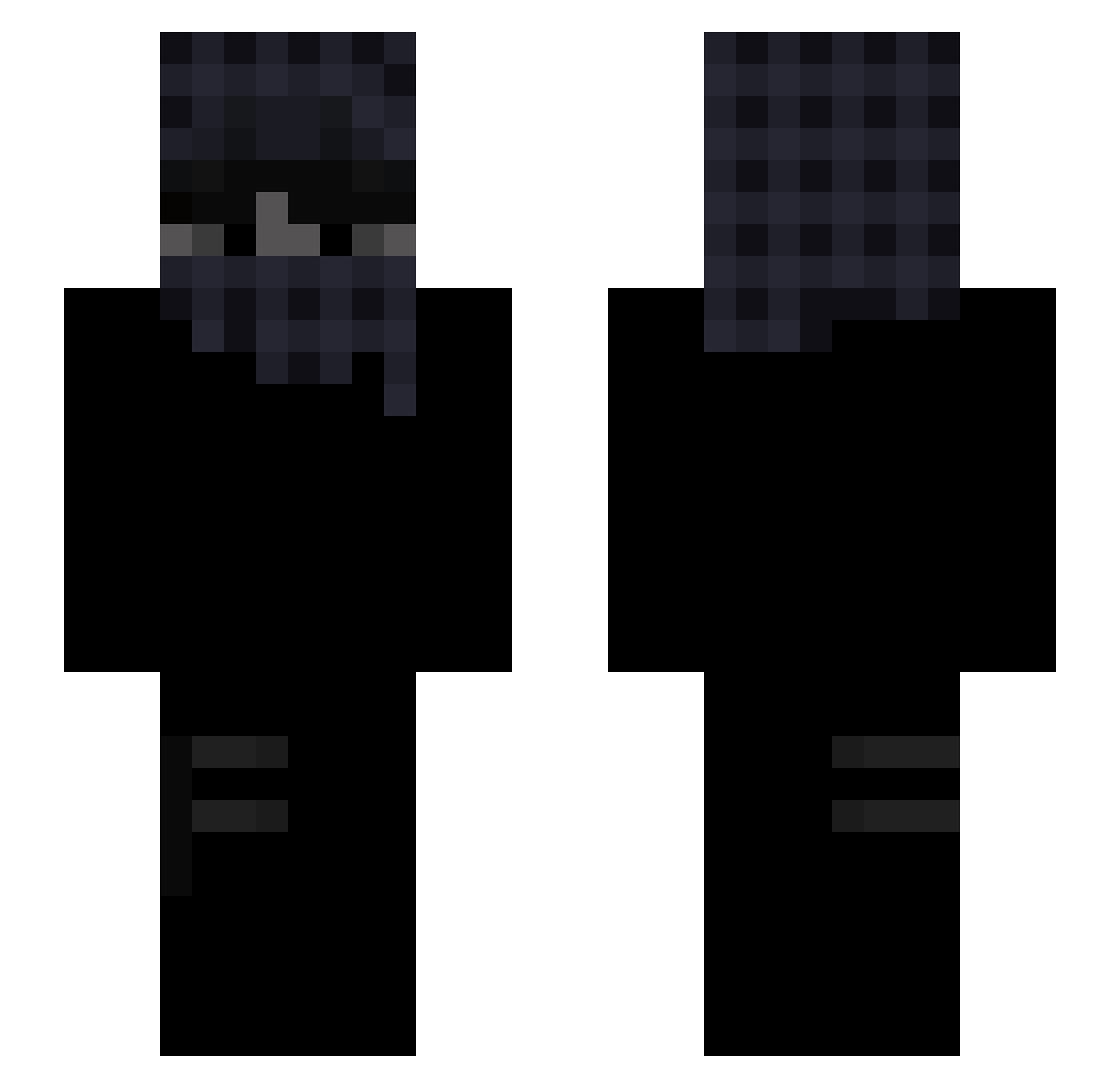 TRAPHOUSEOPEN Minecraft skin, front and back view