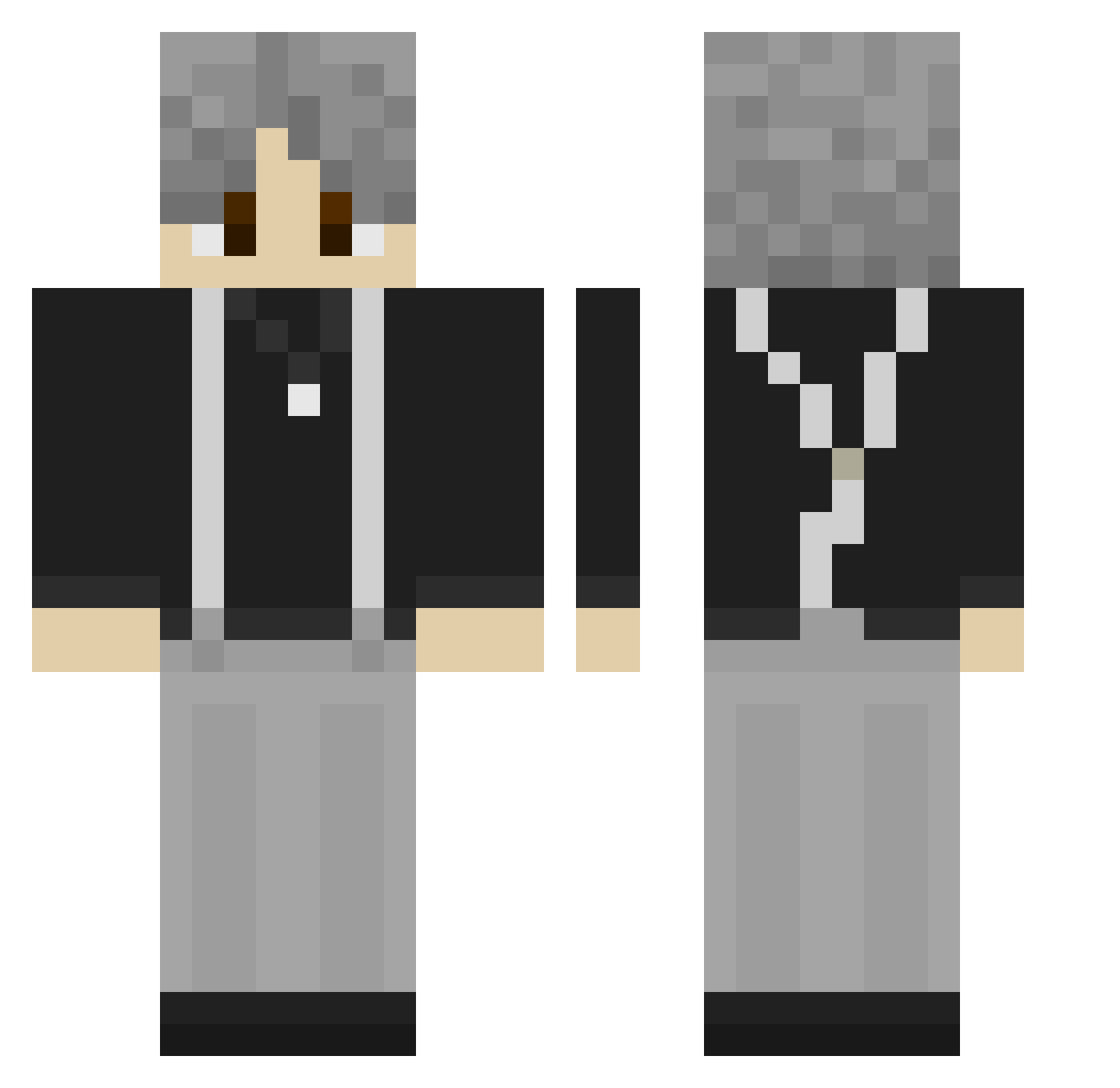 S1mpleN1ko Minecraft skin, front and back view