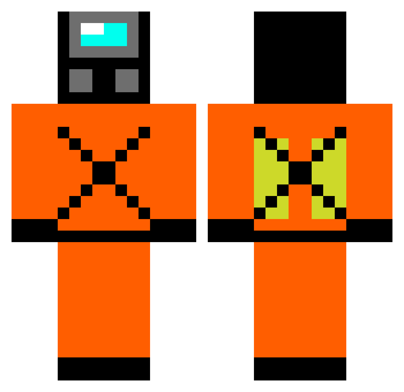 studioxp4 Minecraft skin, front and back view