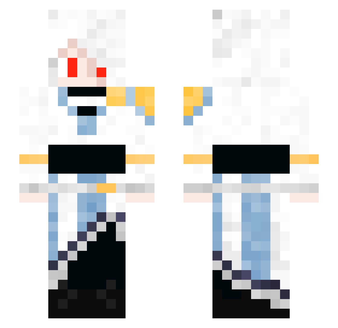 rikki625 Minecraft skin, front and back view