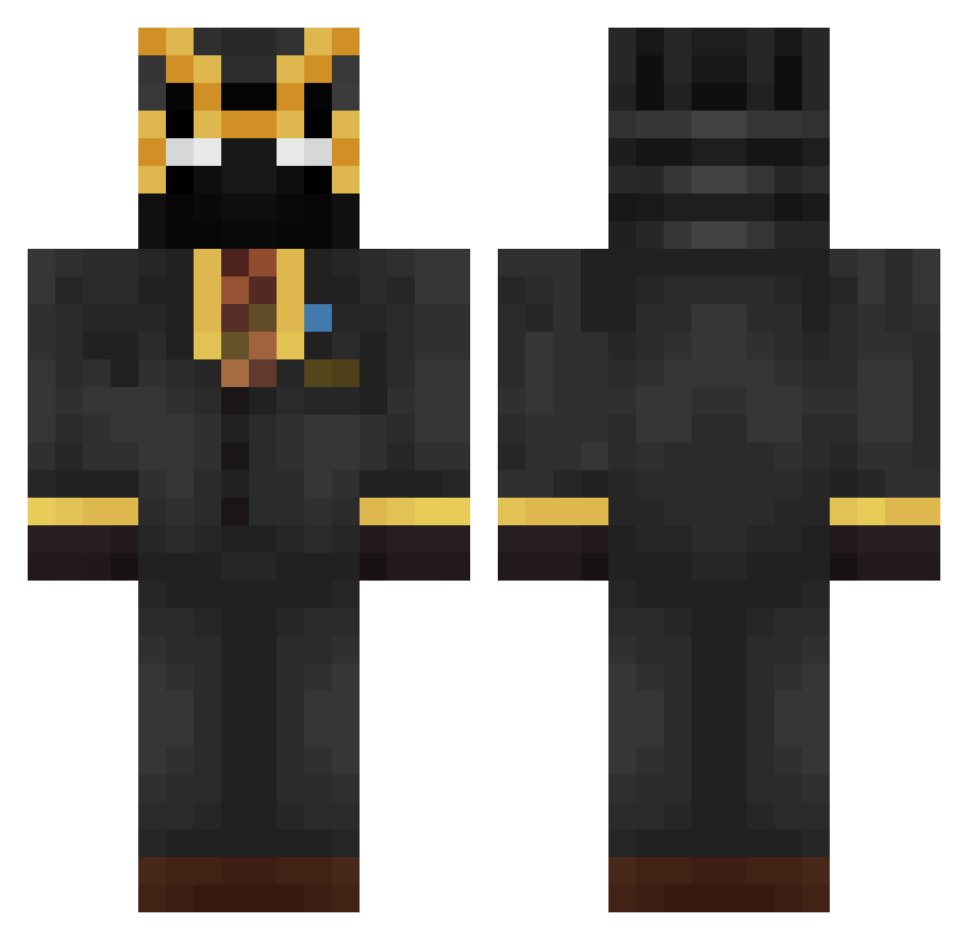 Smu6_ Minecraft skin, front and back view