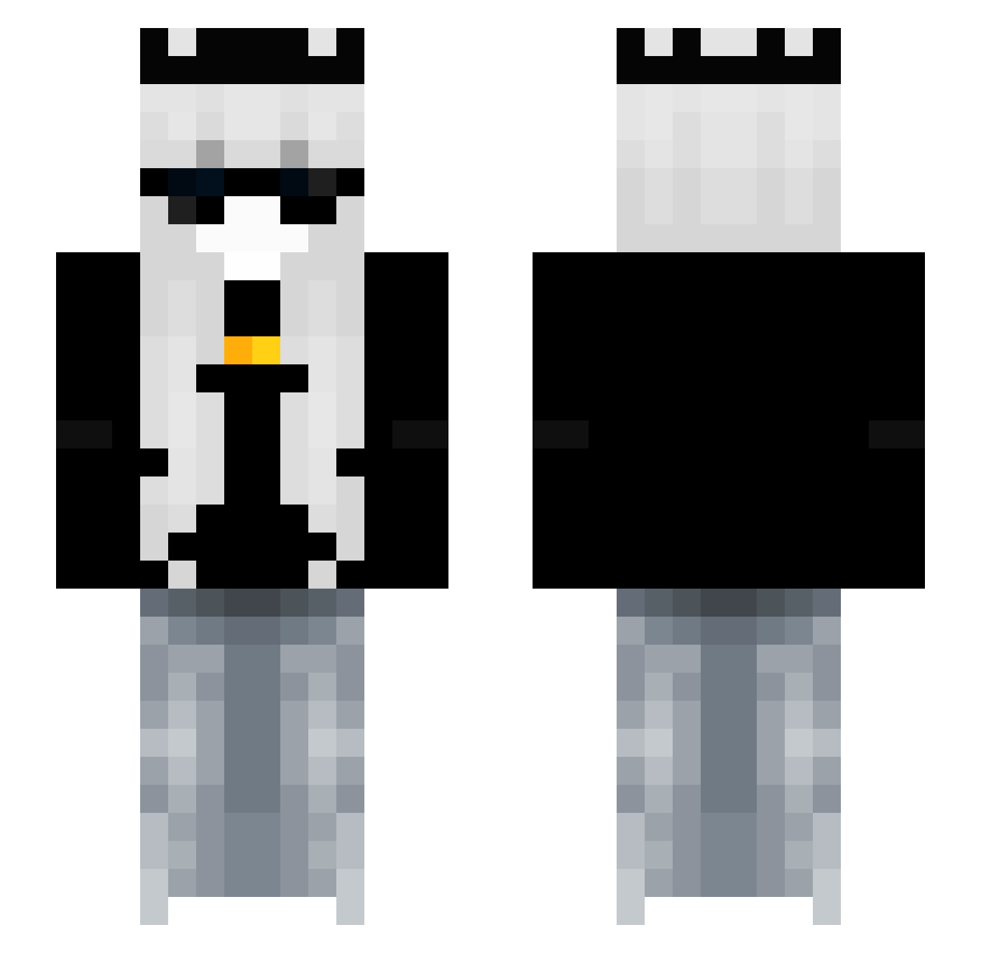 TANGa193 Minecraft skin, front and back view