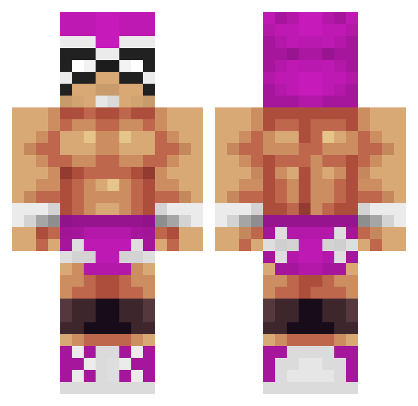 huguillo777OMG Minecraft skin, front and back view