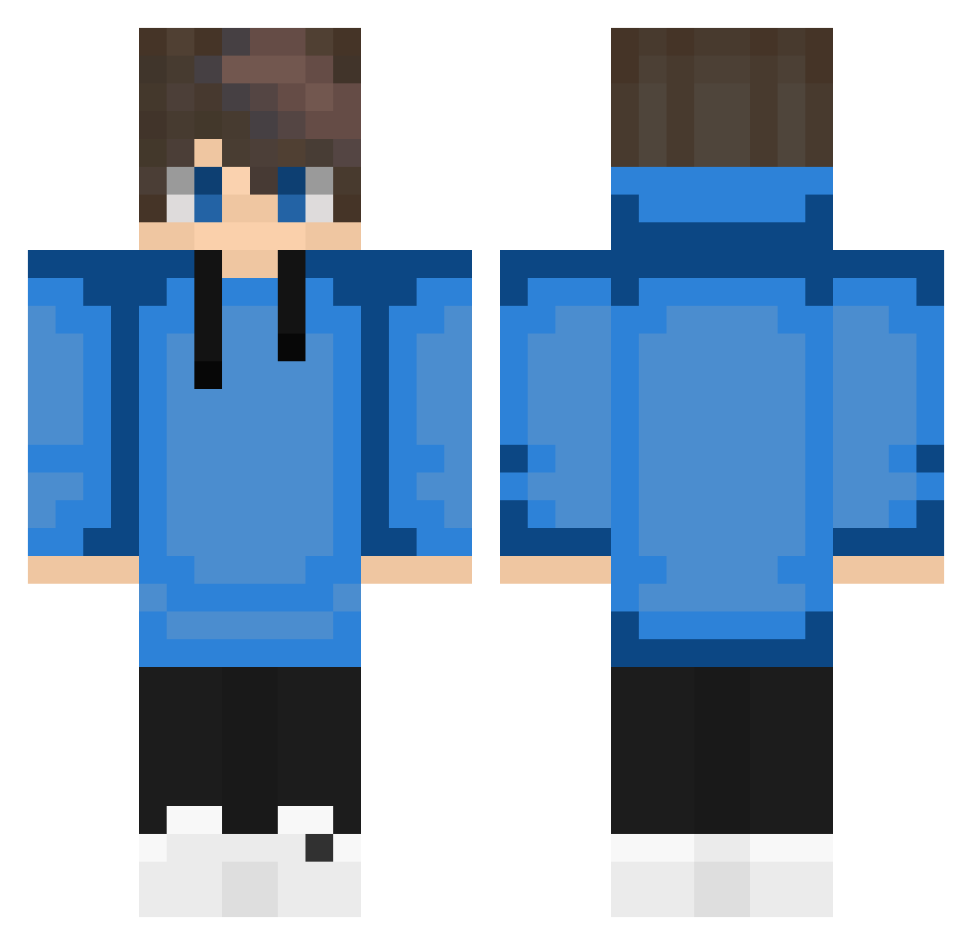 Viinii_ Minecraft skin, front and back view