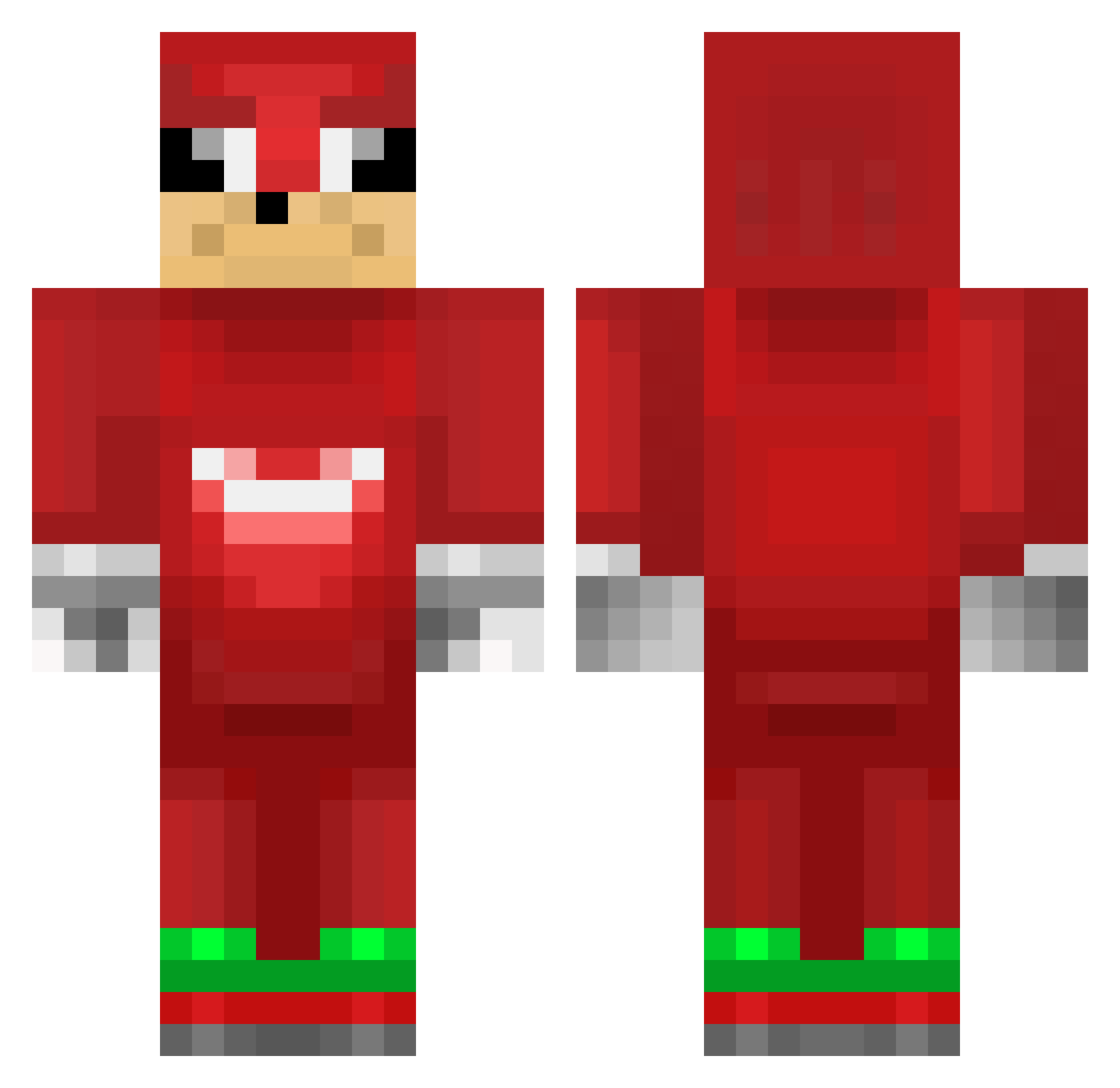 Park_HM Minecraft skin, front and back view