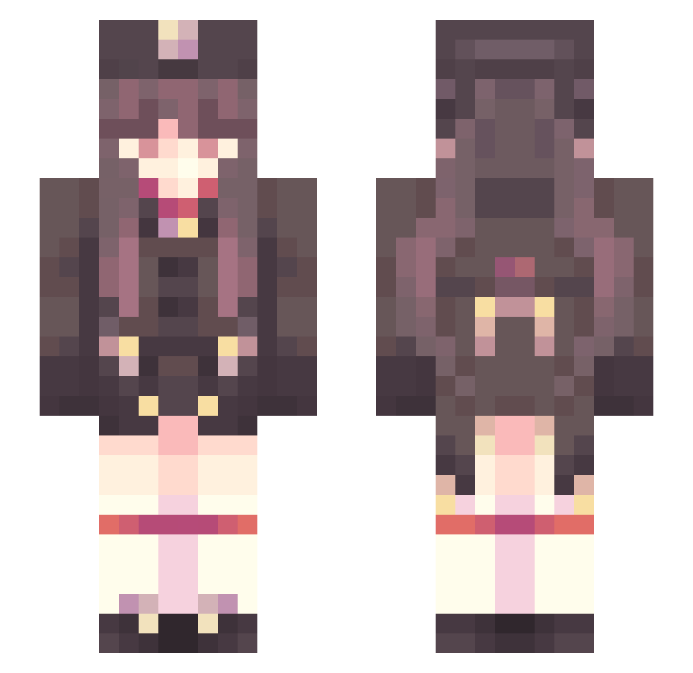 solarpower_stan Minecraft skin, front and back view