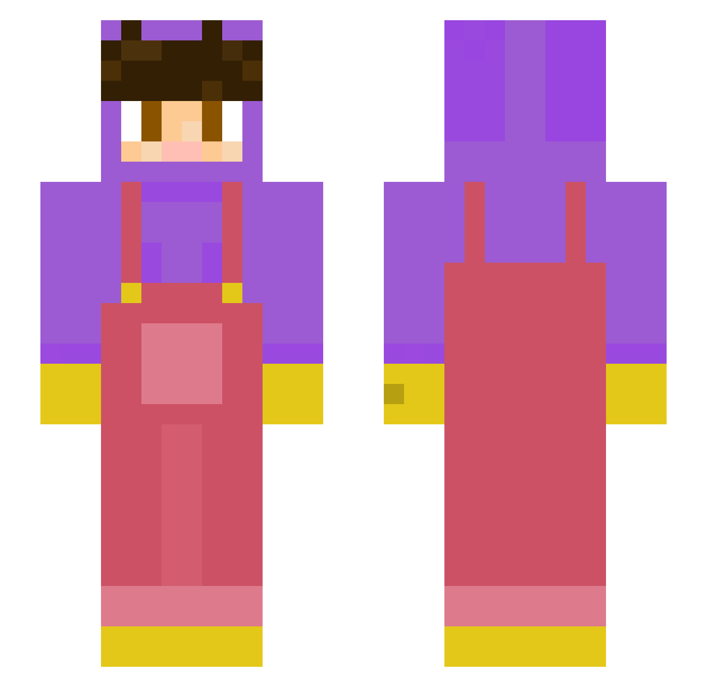german_2505 Minecraft skin, front and back view