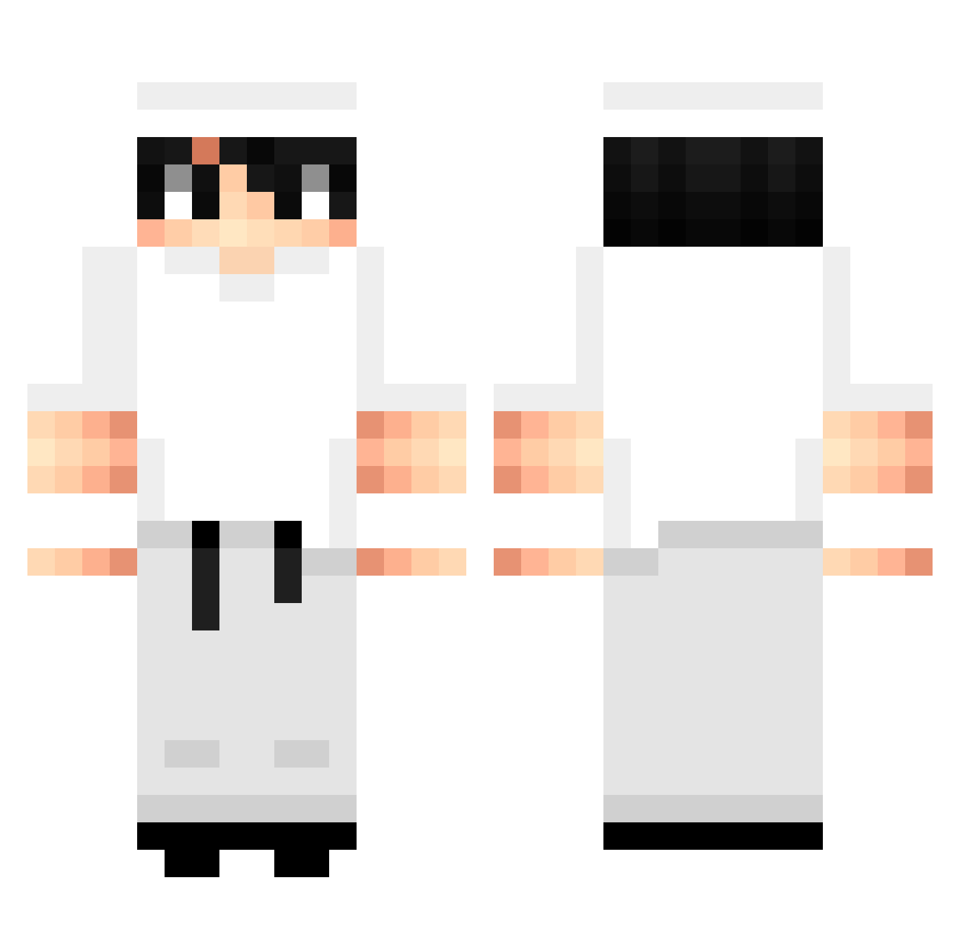wxgna Minecraft skin, front and back view