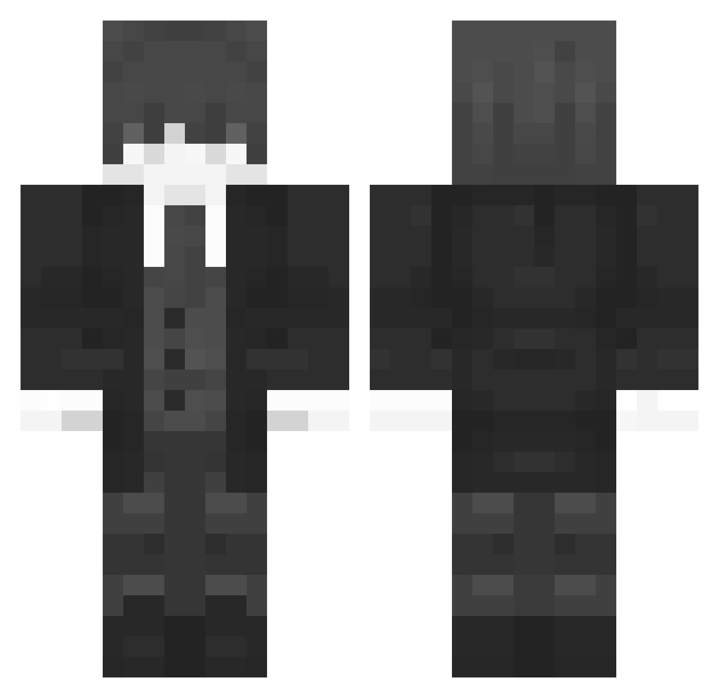 Mateunju Minecraft skin, front and back view
