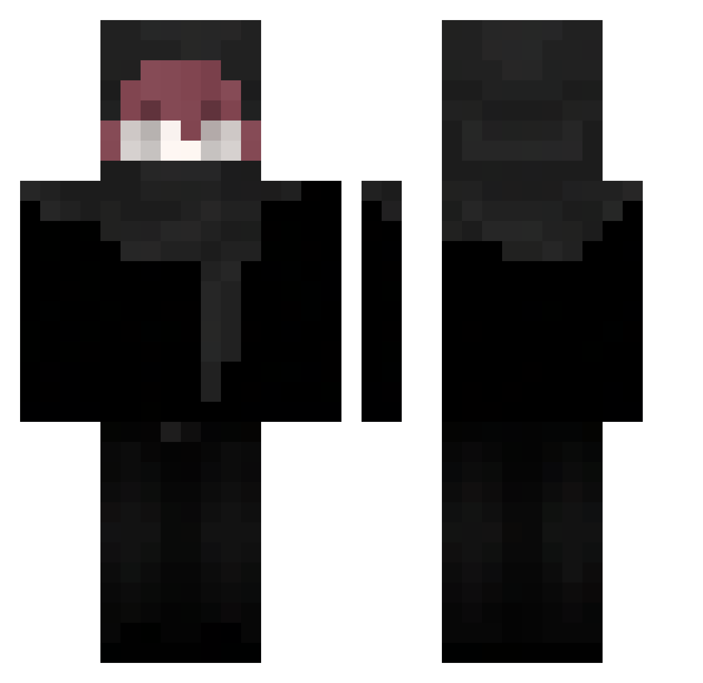 ArizonaSS Minecraft skin, front and back view