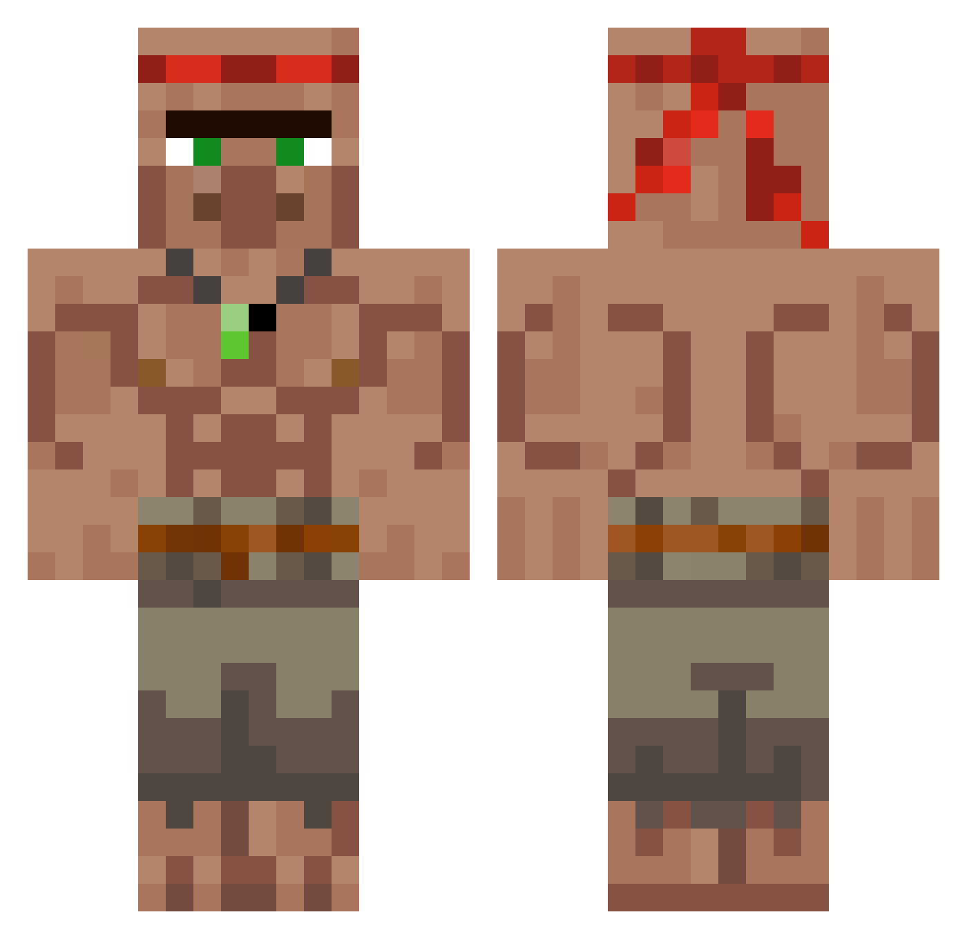 koxu_macioj Minecraft skin, front and back view