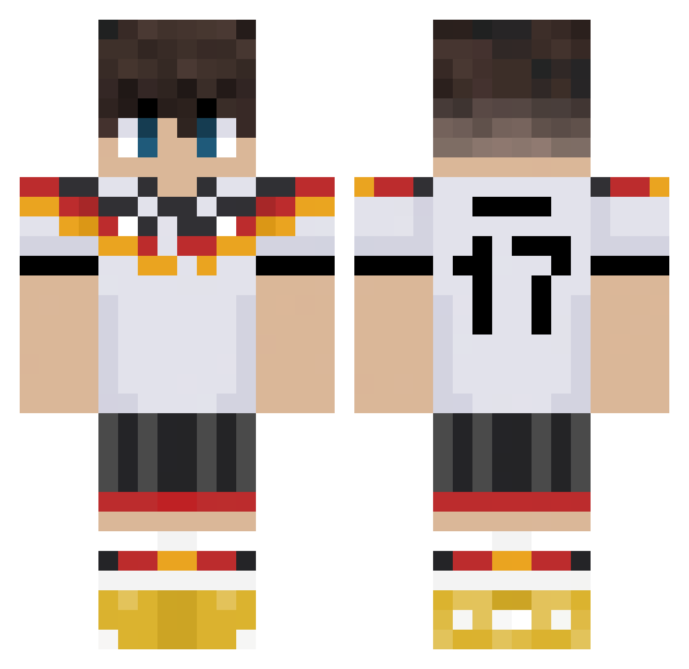 SuperCreepy_14 Minecraft skin, front and back view
