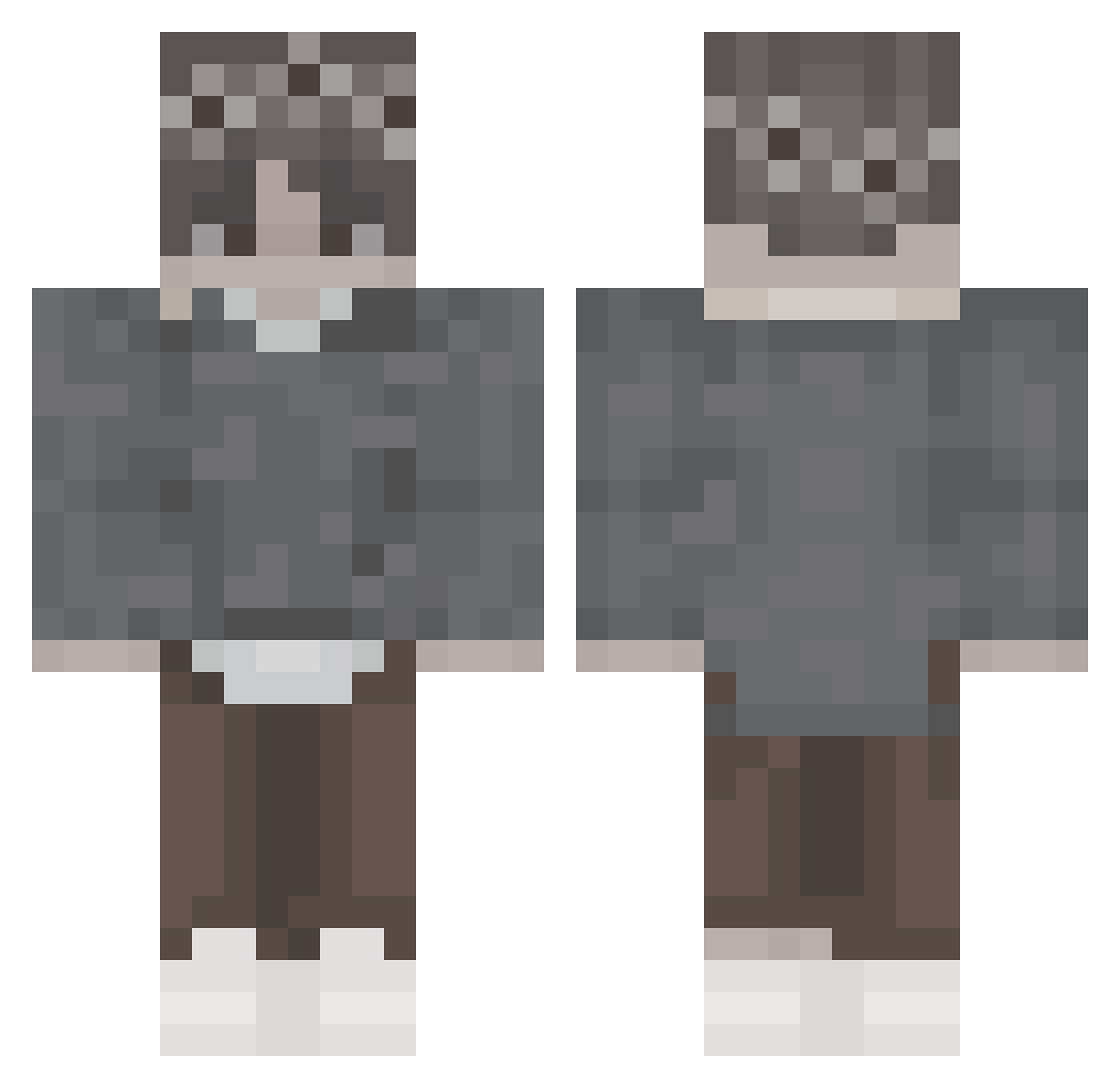 _Aimsey_ Minecraft skin, front and back view