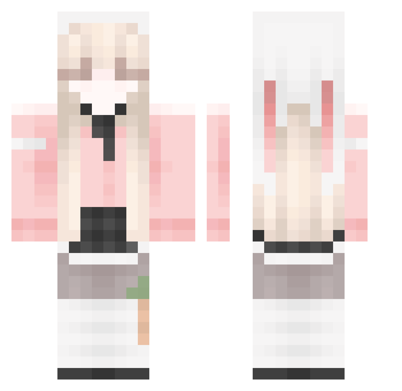 I_like_taiwan Minecraft skin, front and back view