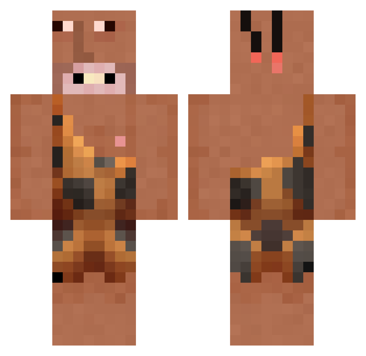 brendanryan1 Minecraft skin, front and back view