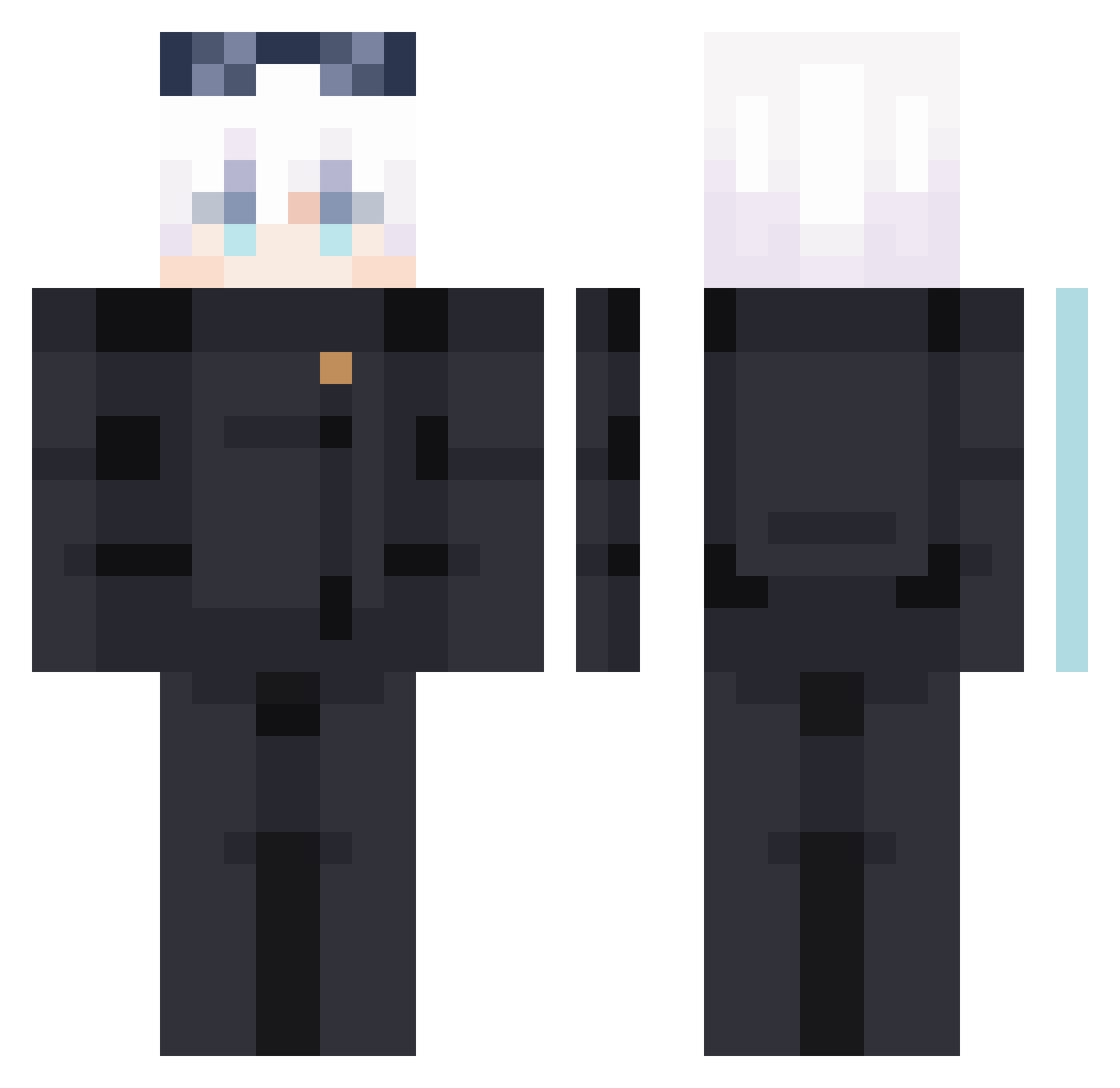 Sand20222zido Minecraft skin, front and back view