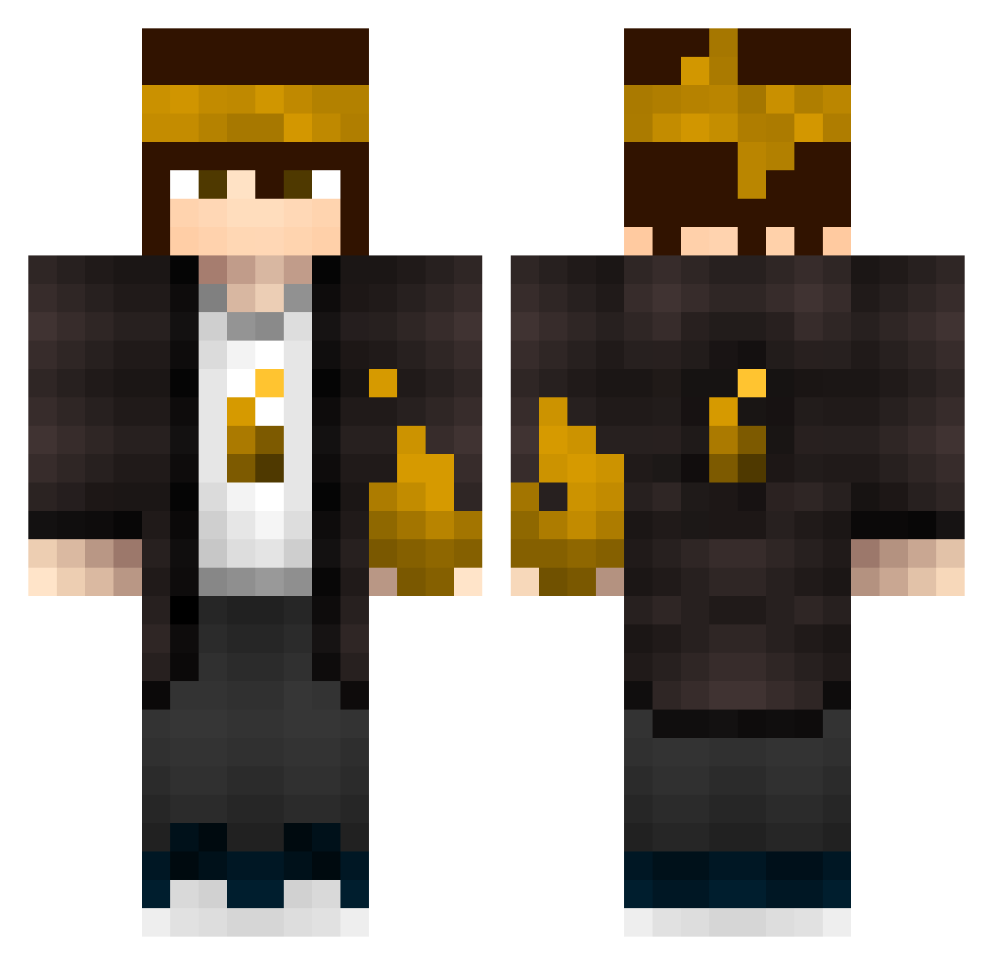 Narine Minecraft skin, front and back view