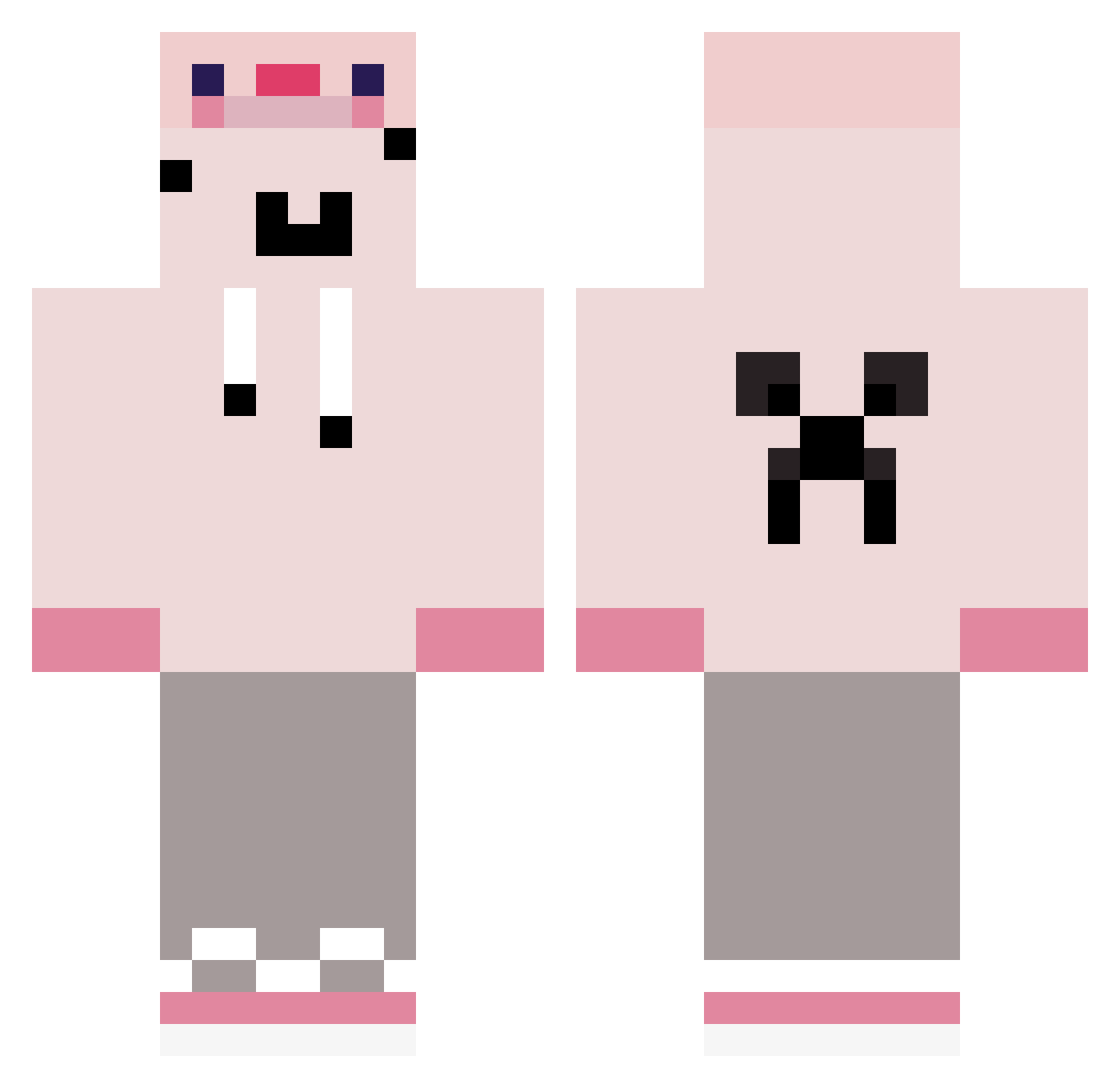 takky4122 Minecraft skin, front and back view