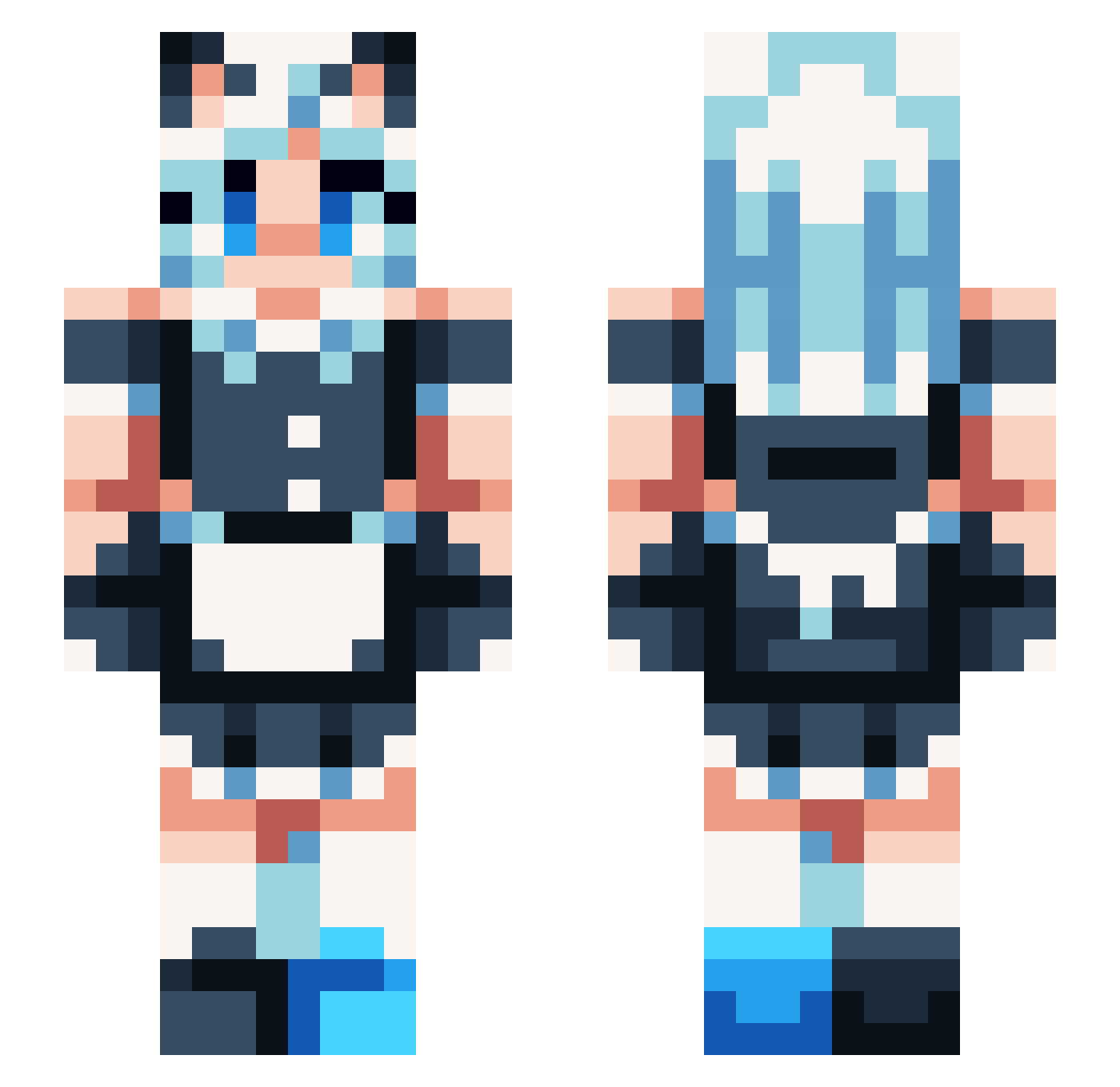 Ray_M1ller_ Minecraft skin, front and back view