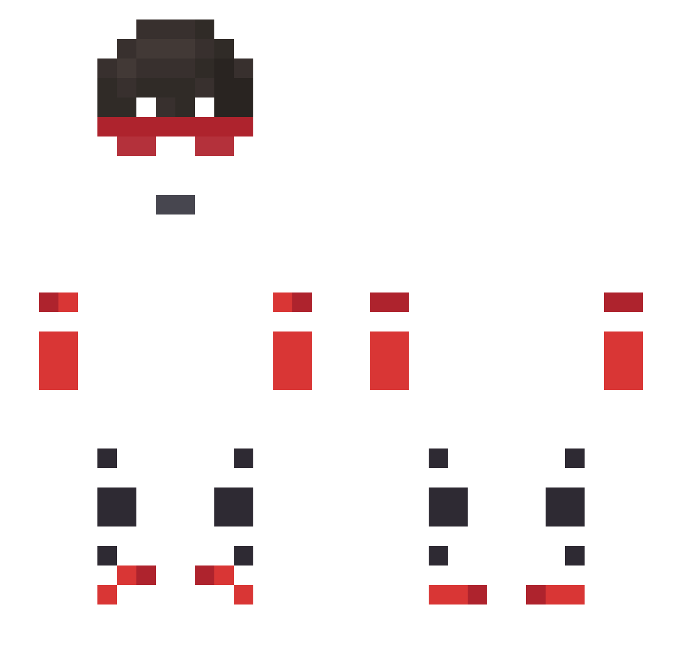 SpergaJPG Minecraft skin, front and back view