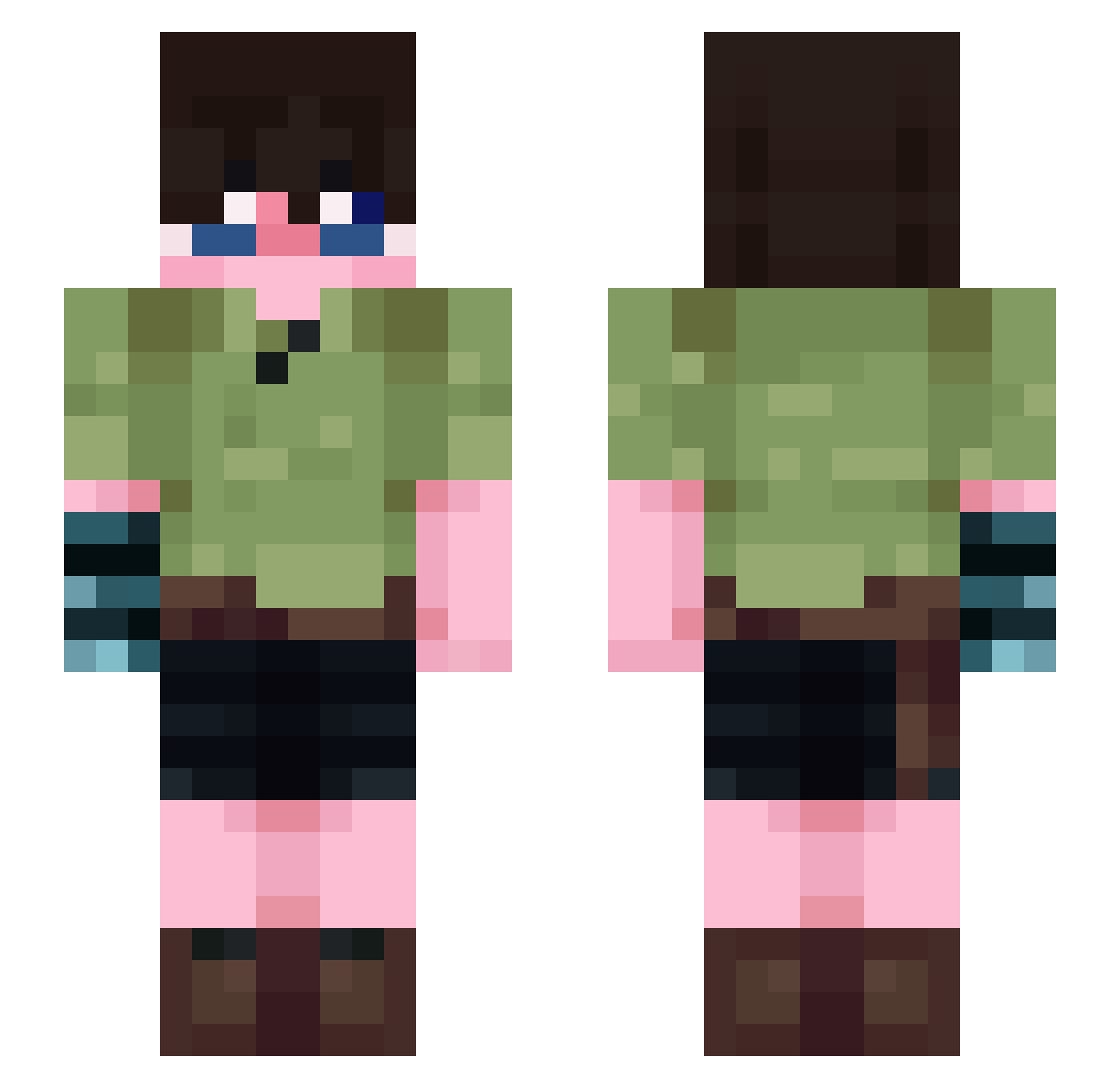 laverre3 Minecraft skin, front and back view