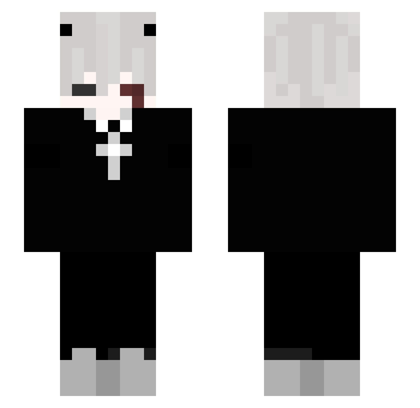 junedapp Minecraft skin, front and back view