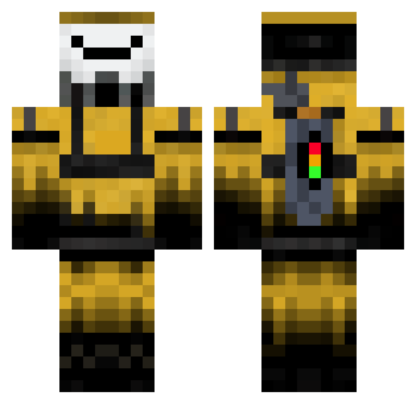 SSSeamus Minecraft skin, front and back view