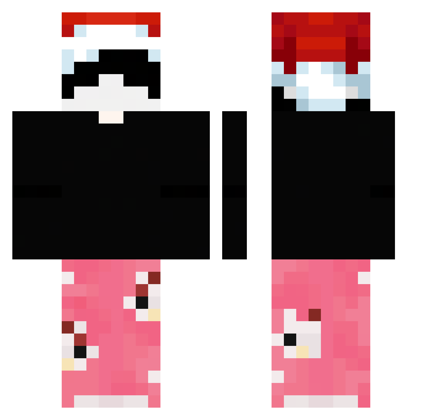 WpadlemDoZlewu Minecraft skin, front and back view