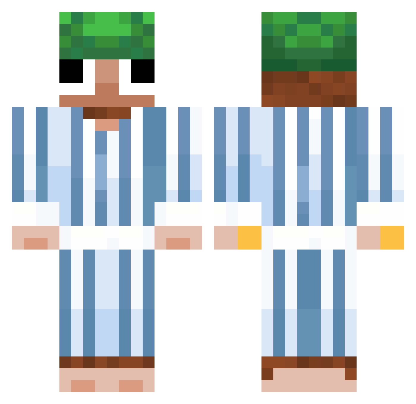 grrrOursAnrouwey Minecraft skin, front and back view