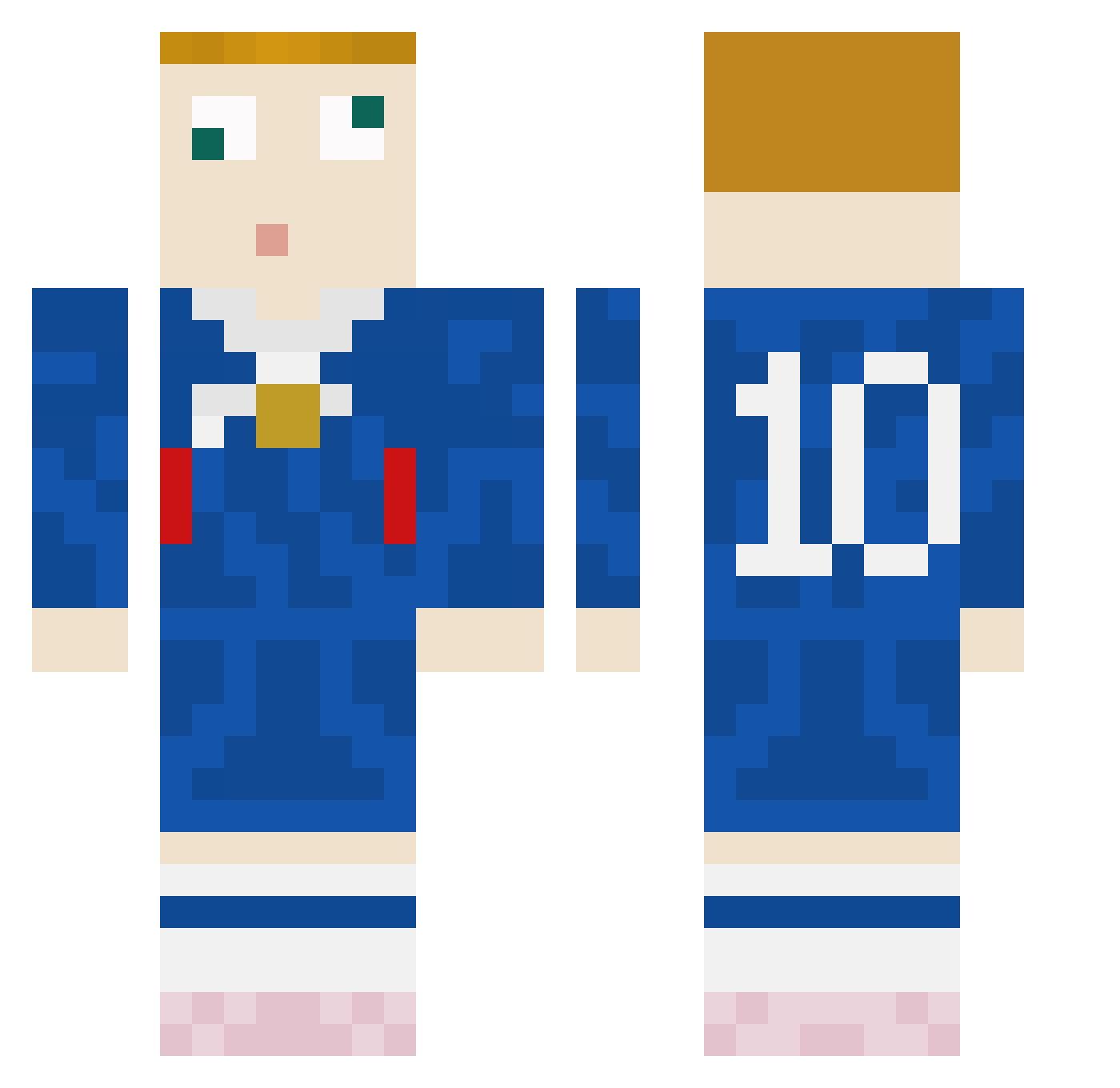 bambo32 Minecraft skin, front and back view
