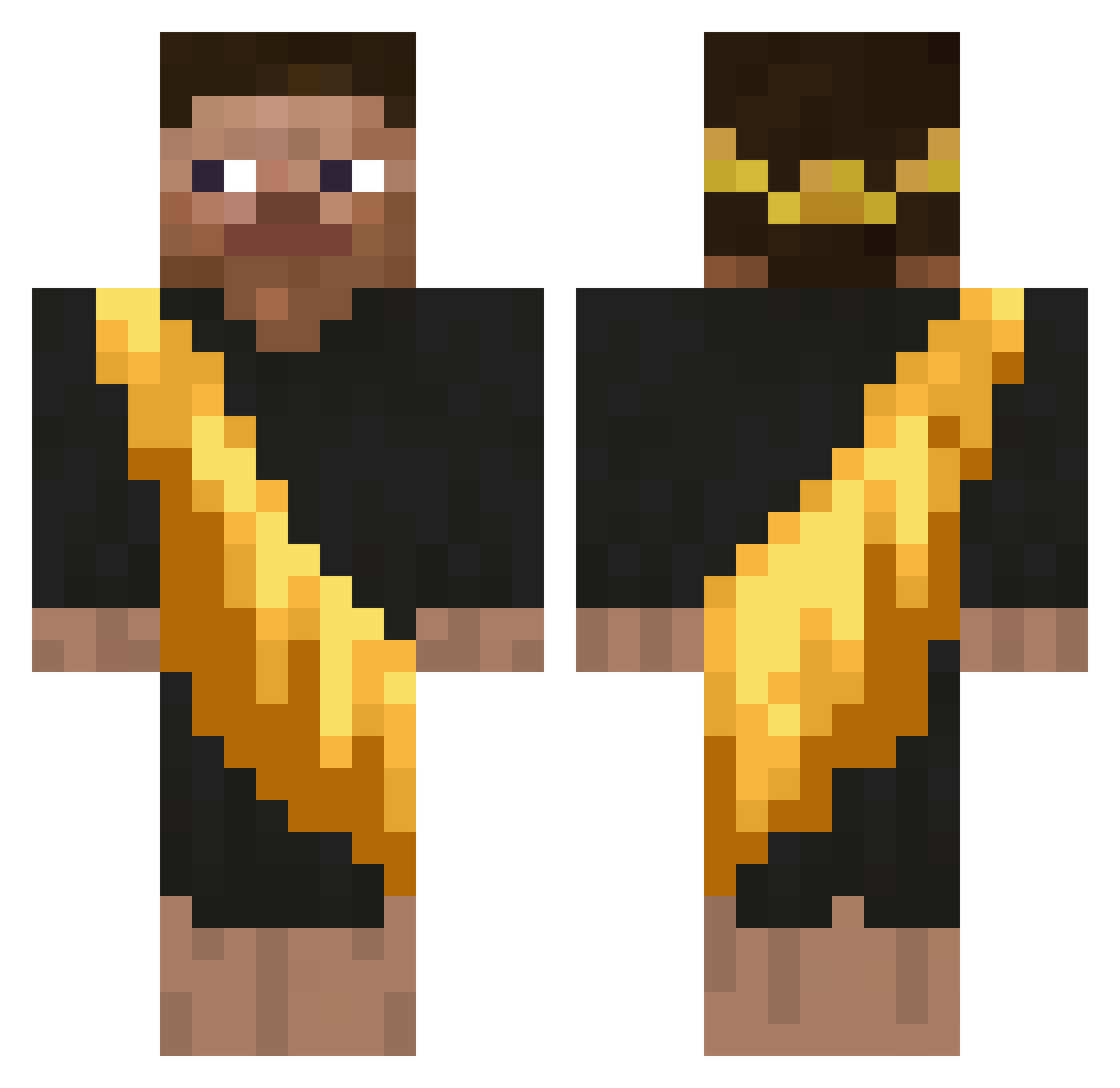 N1GHTLY___ Minecraft skin, front and back view