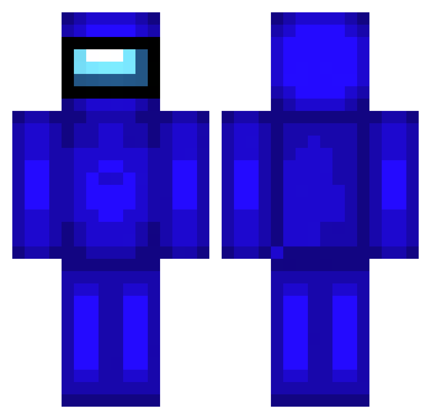 Simon848 Minecraft skin, front and back view