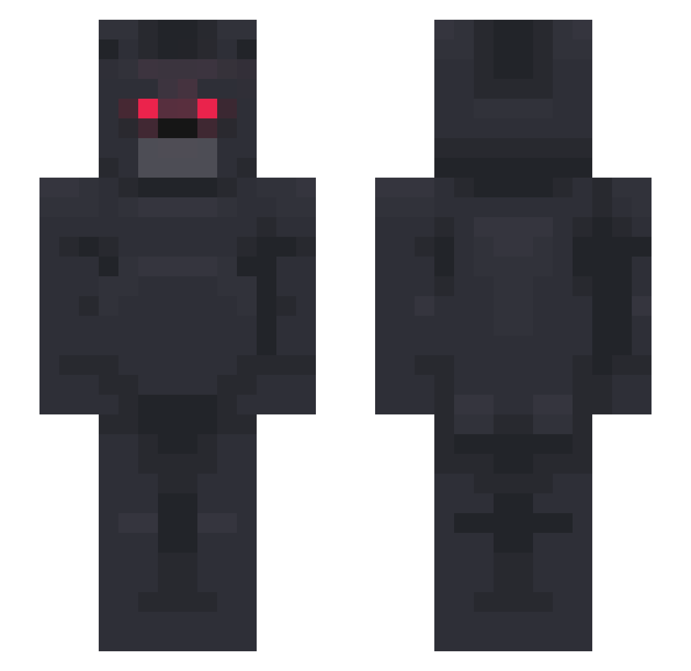 agnesse Minecraft skin, front and back view