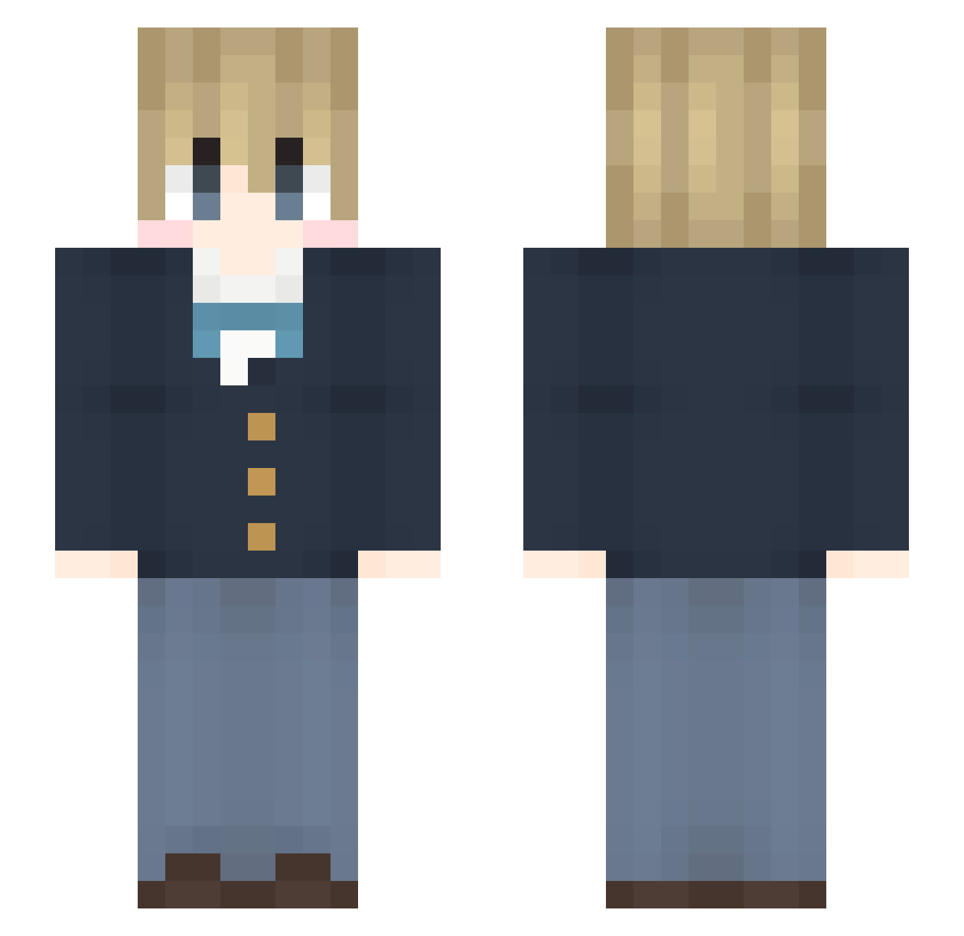 97qw361wbw Minecraft skin, front and back view