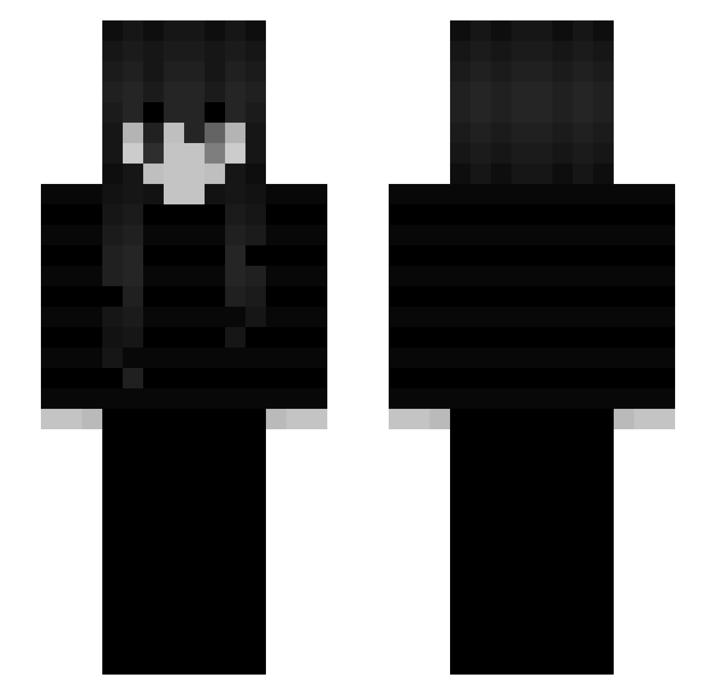 Kreta Minecraft skin, front and back view