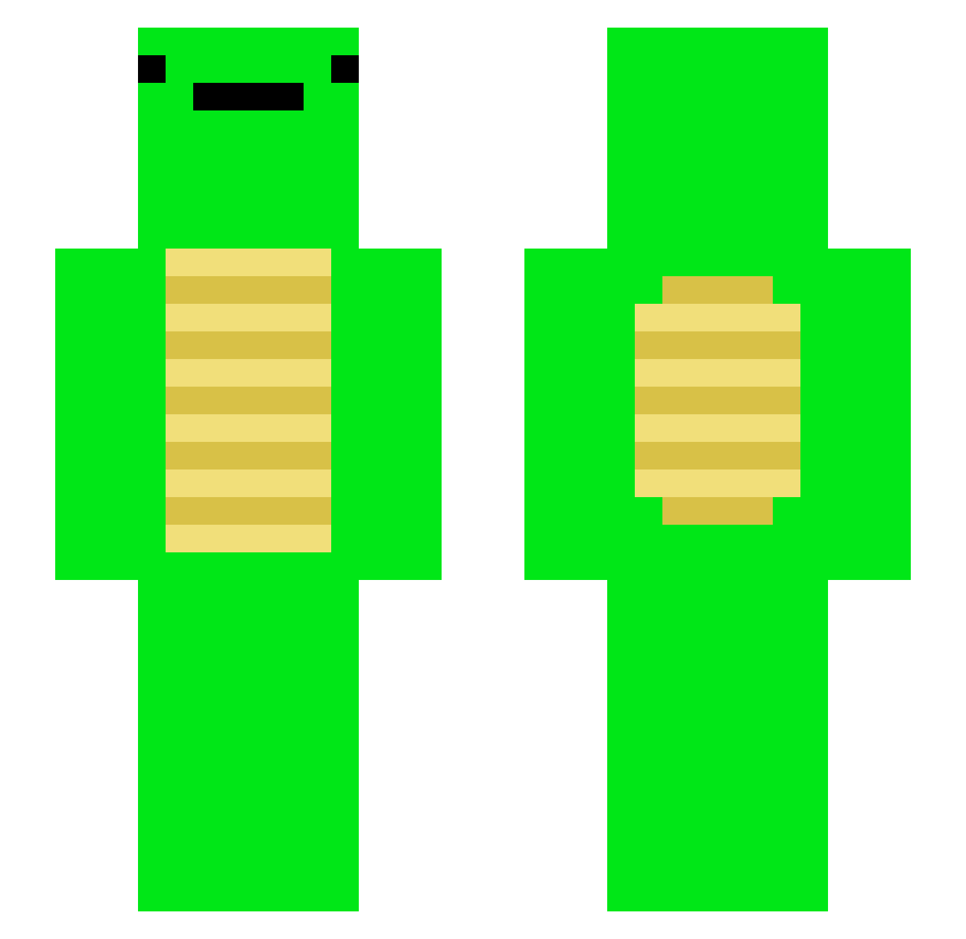 lilymoonn Minecraft skin, front and back view
