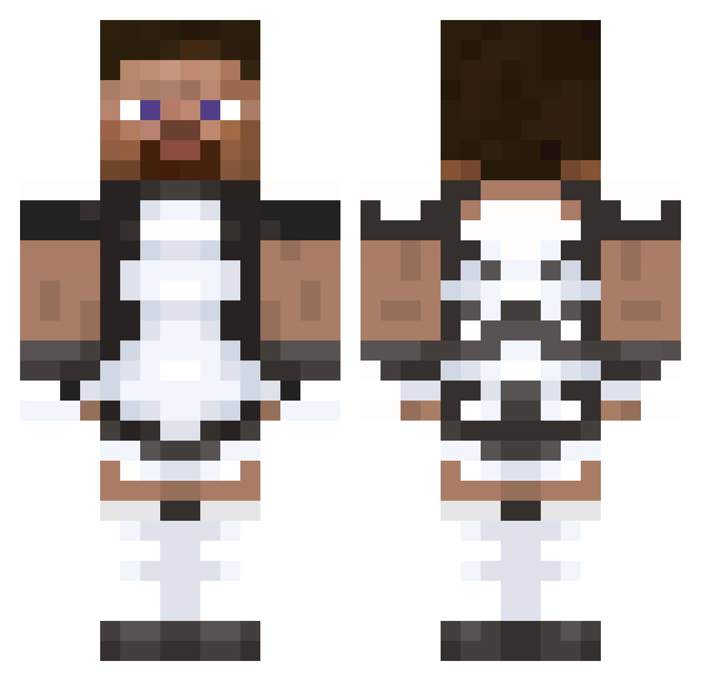 LordNaumann Minecraft skin, front and back view