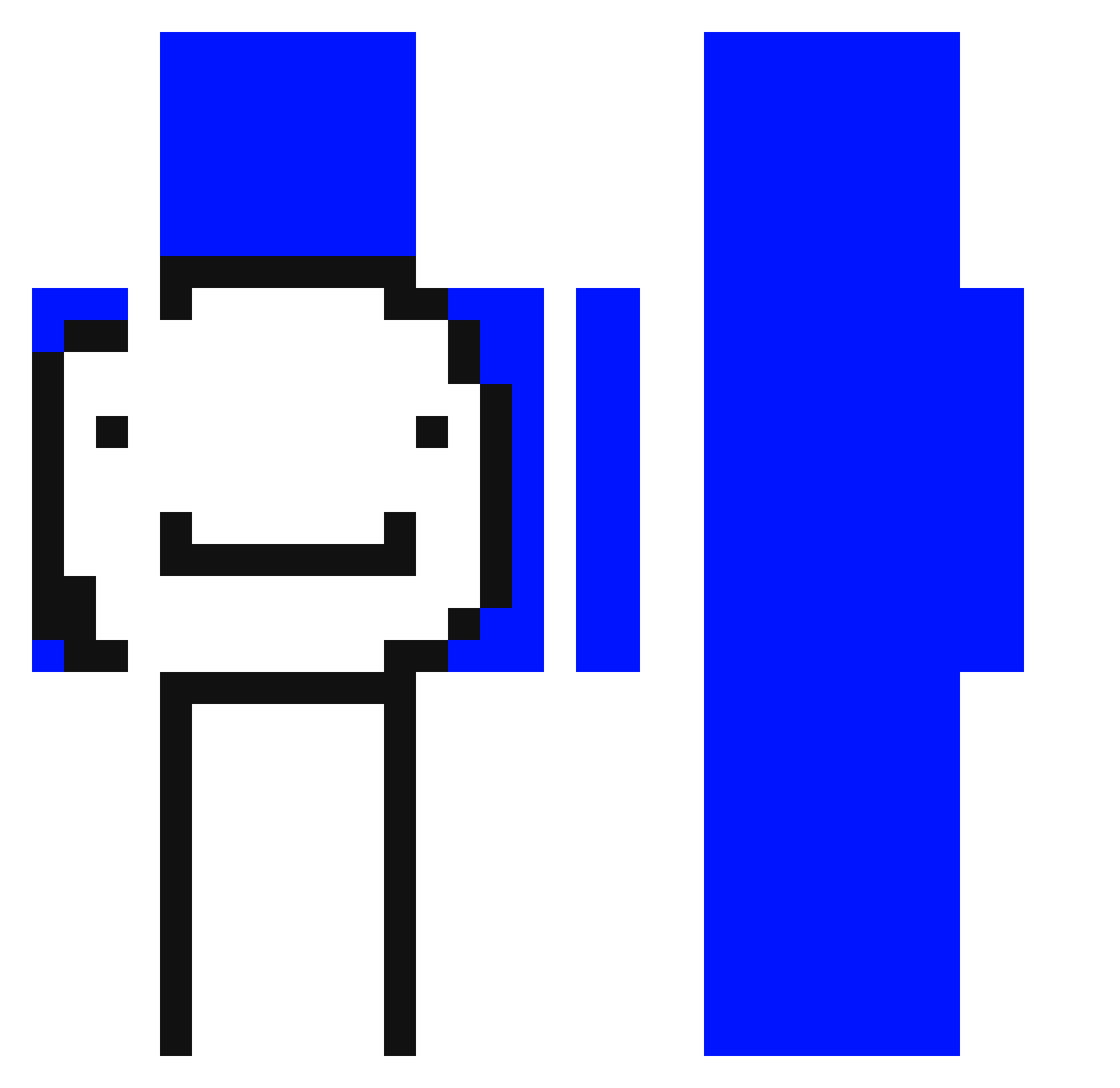 xiao_eric_pig Minecraft skin, front and back view