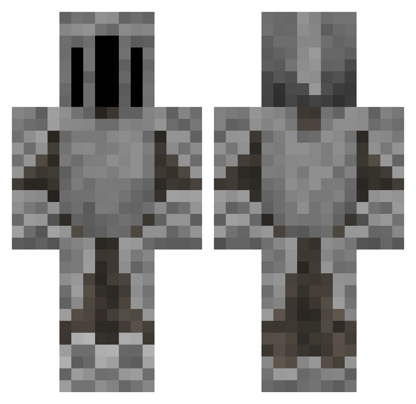 0DR1ZZY Minecraft skin, front and back view