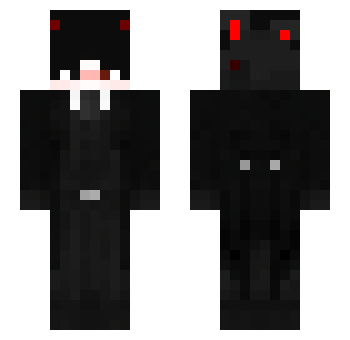 XSenseiOk Minecraft skin, front and back view