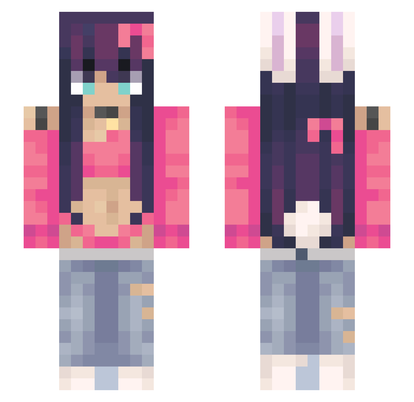 ItsA_tlas Minecraft skin, front and back view