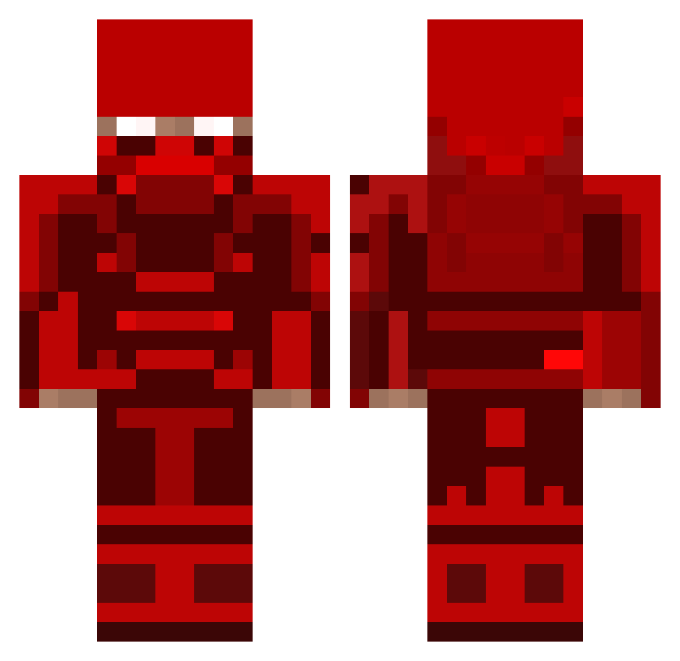 qlz0 Minecraft skin, front and back view
