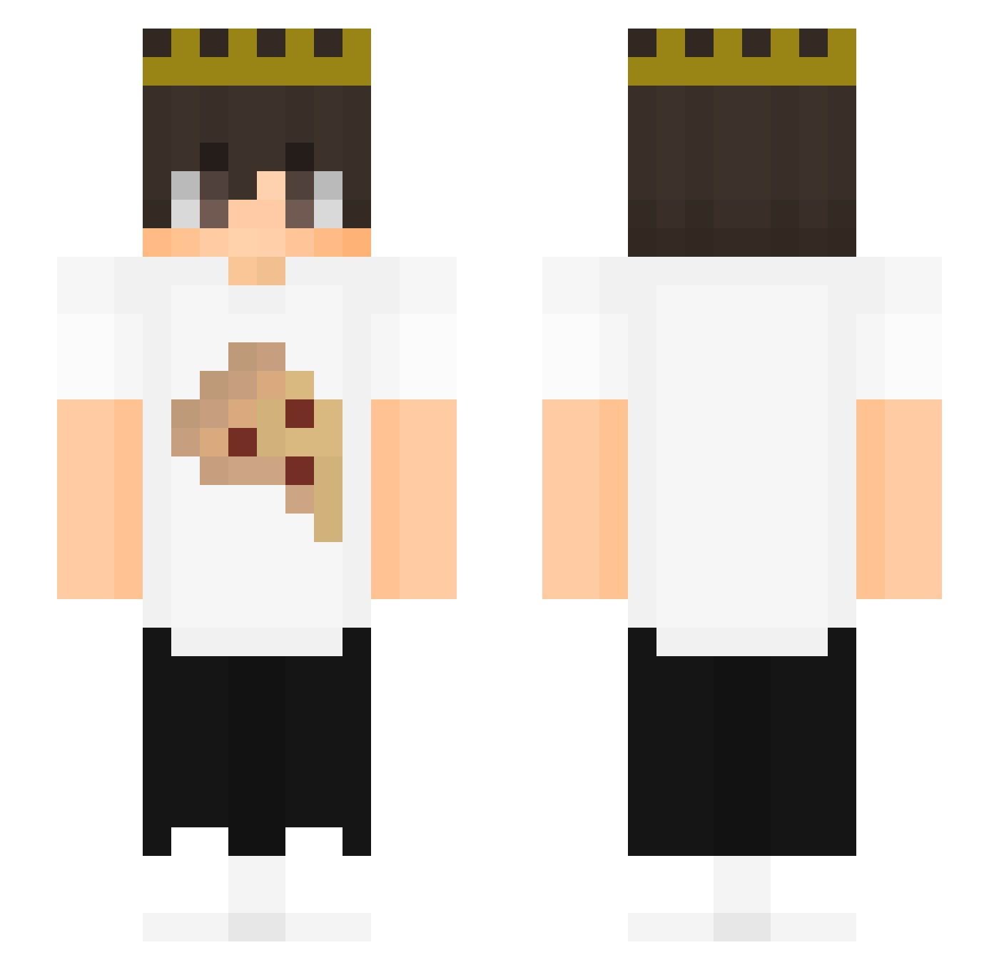 pizzagod1031 Minecraft skin, front and back view