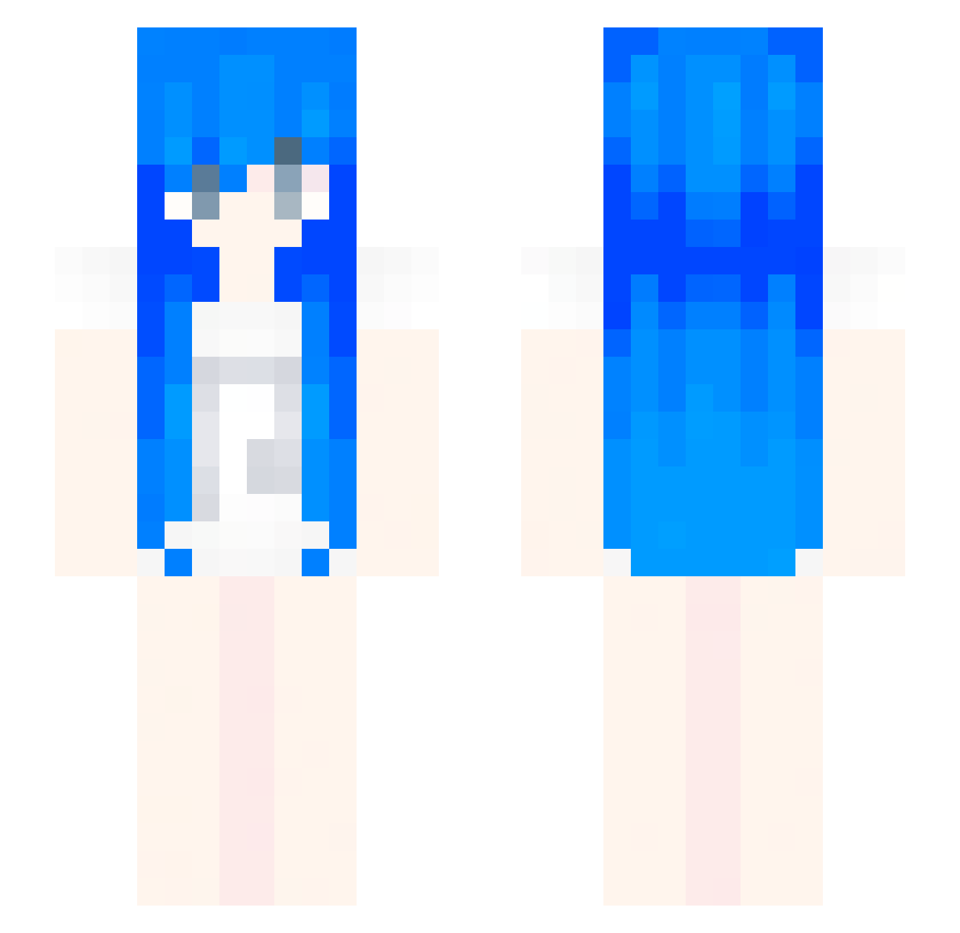hellspain Minecraft skin, front and back view