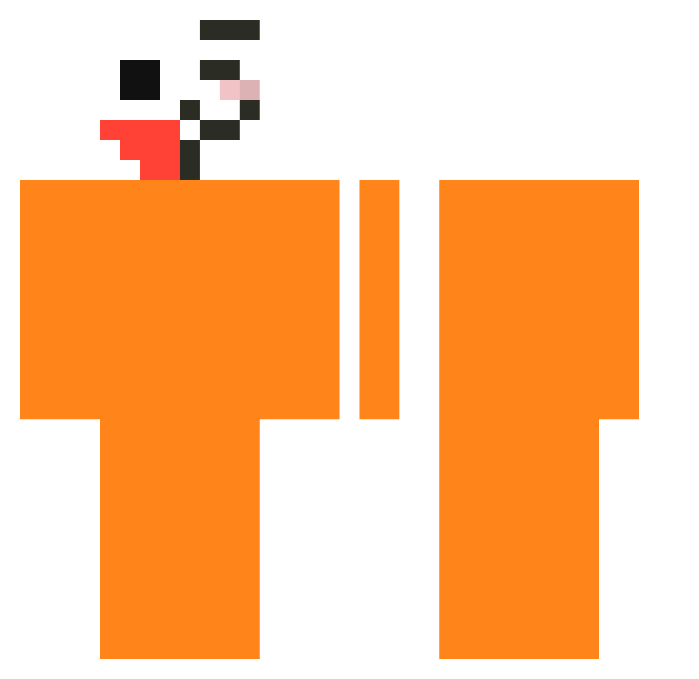 ysp3 Minecraft skin, front and back view